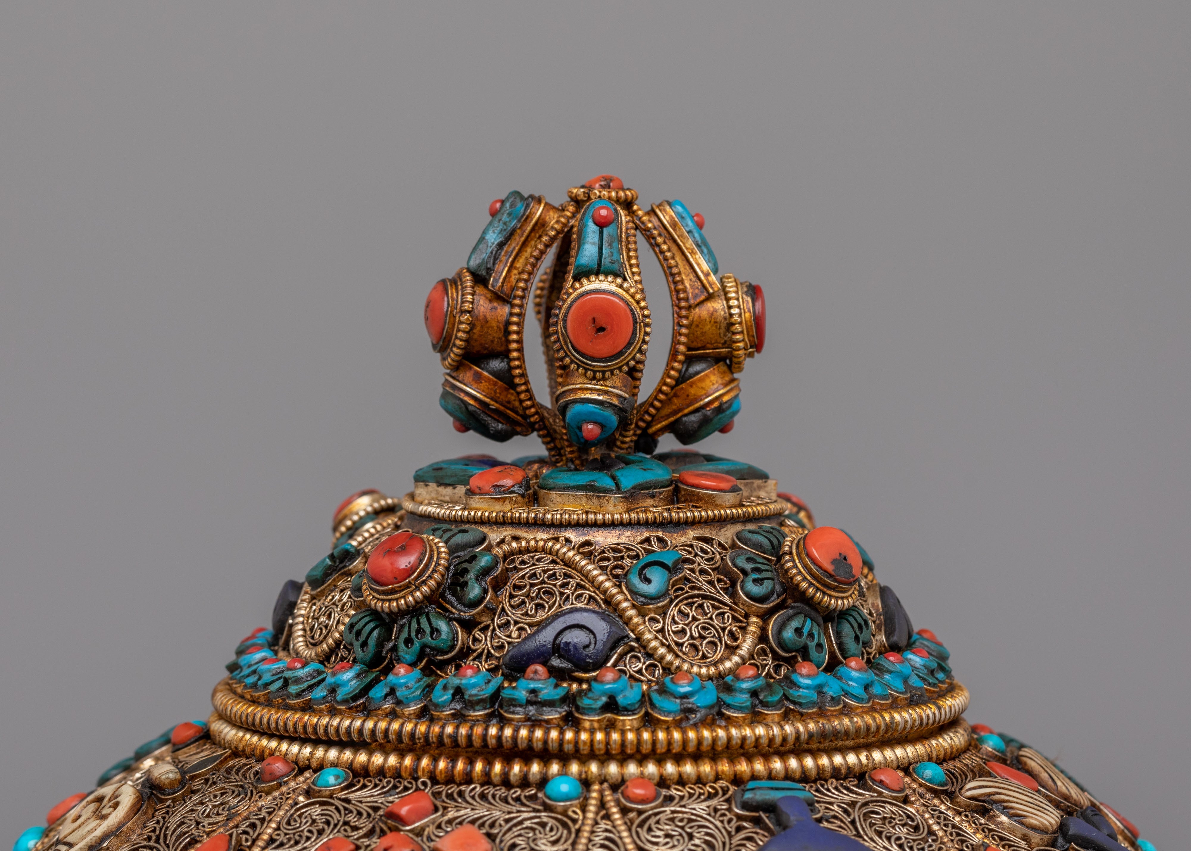 Traditional Tibetan Offering Rice Pot | A Sacred Vessel for Ritual Use