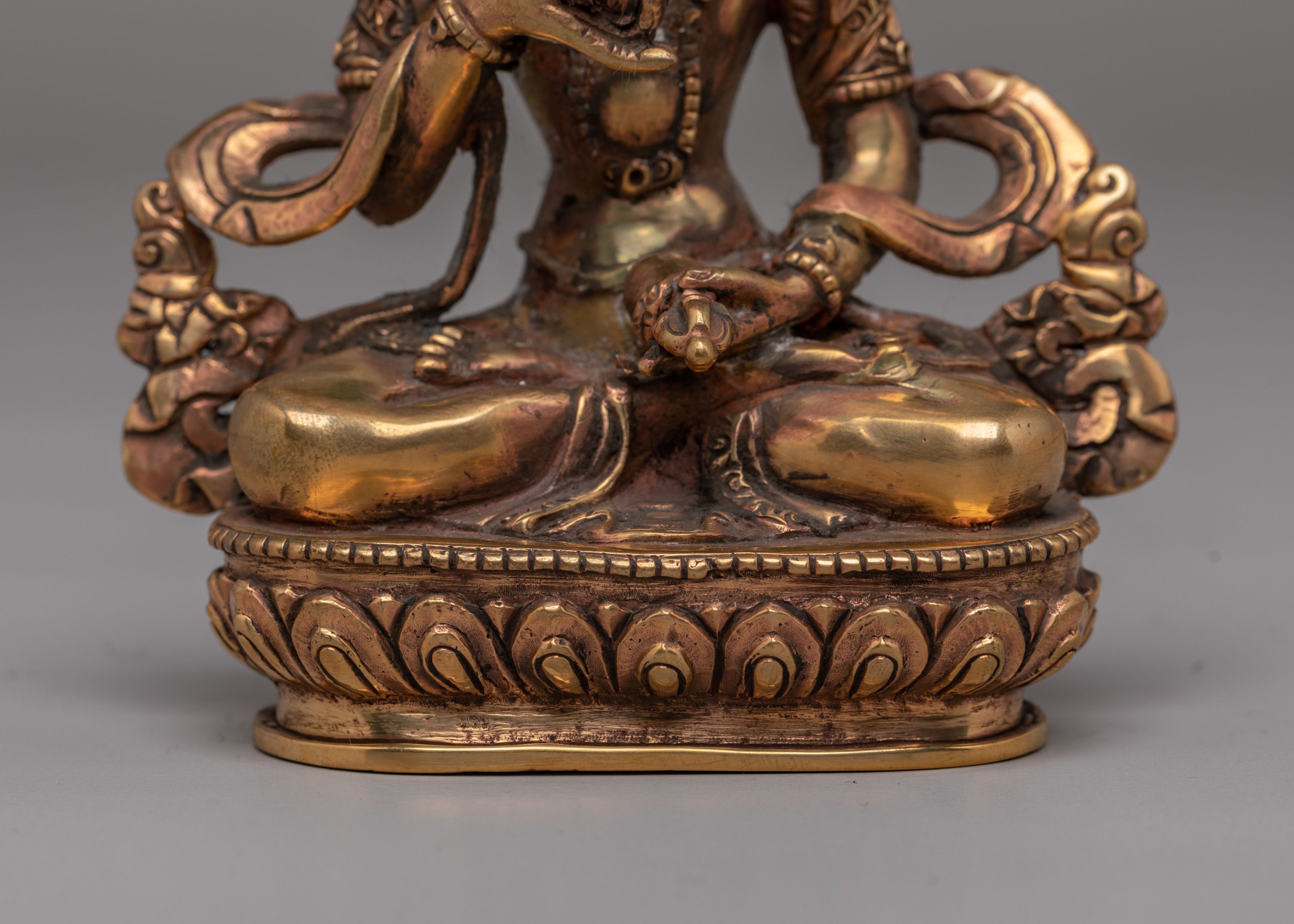 Tibetan Vajrasattva Deity Statue | Handcrafted Copper Art