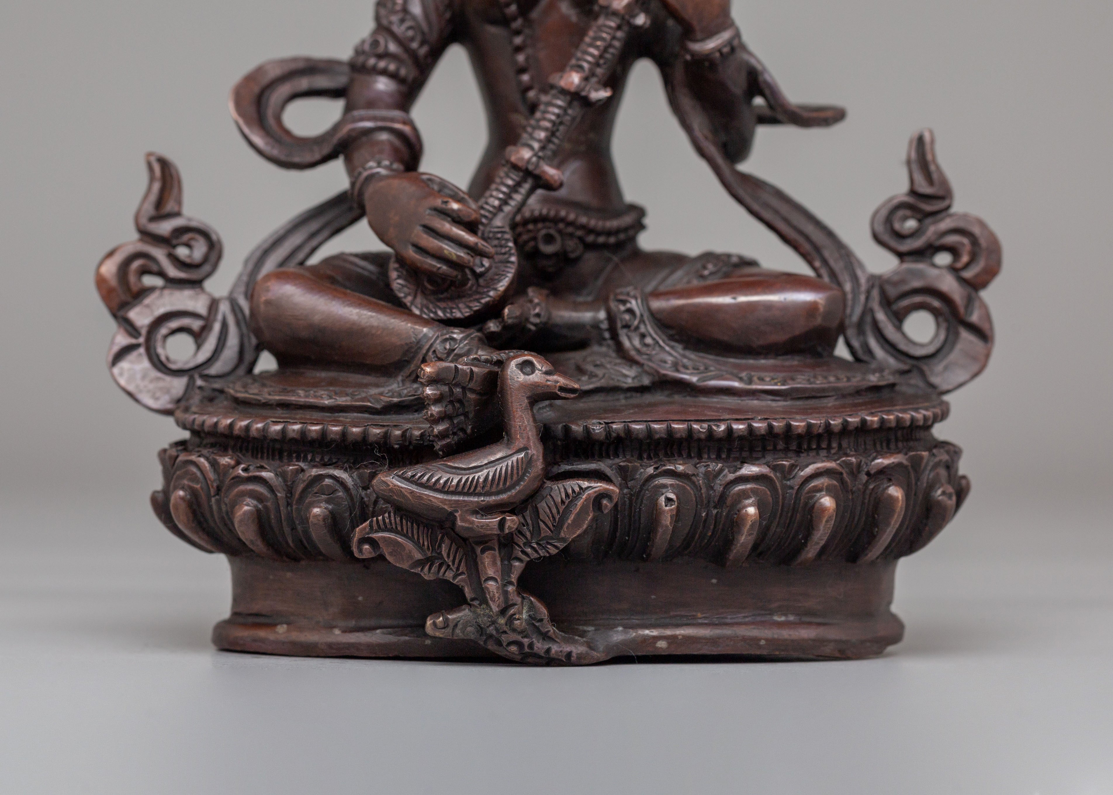 Himalayan Saraswati Altar Statue | Goddess of Wisdom