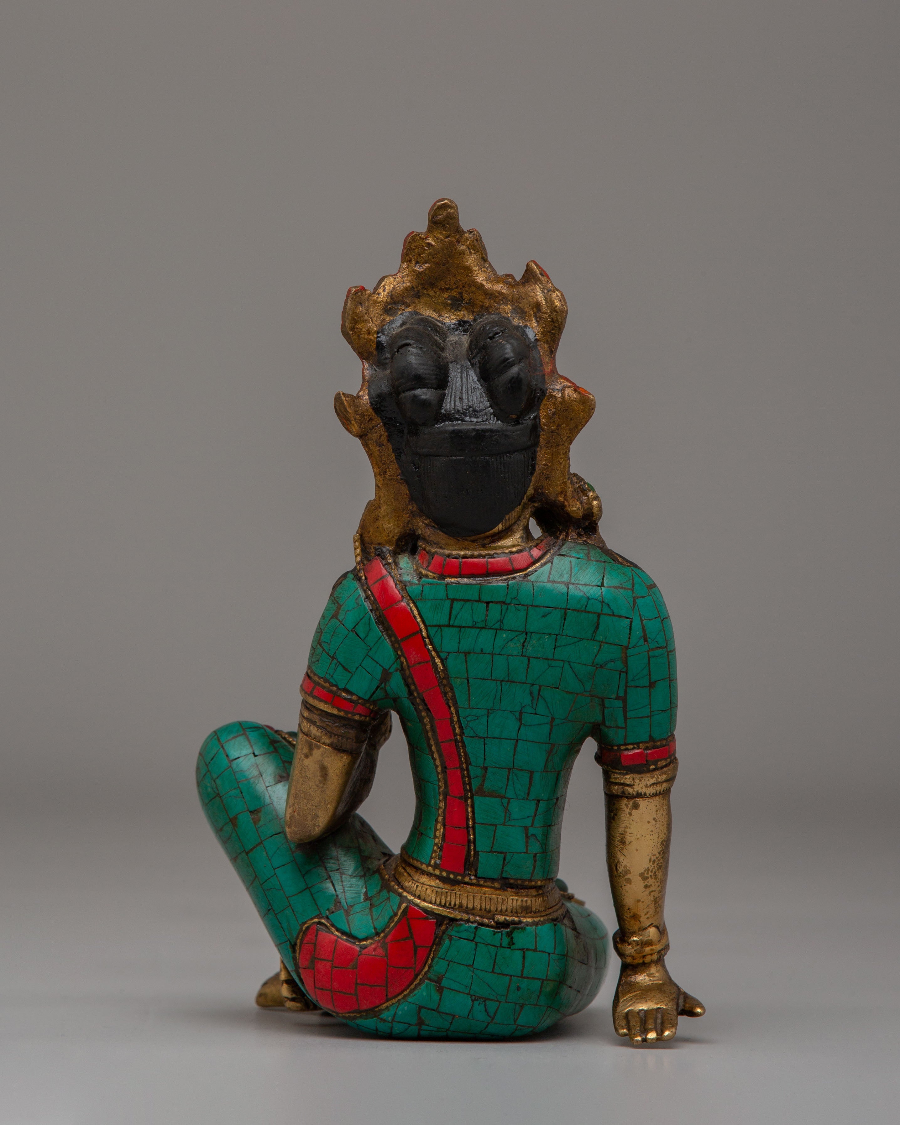 Traditional Tara Deity Statue | Green Tara Goddess Sculpture with Turquoise