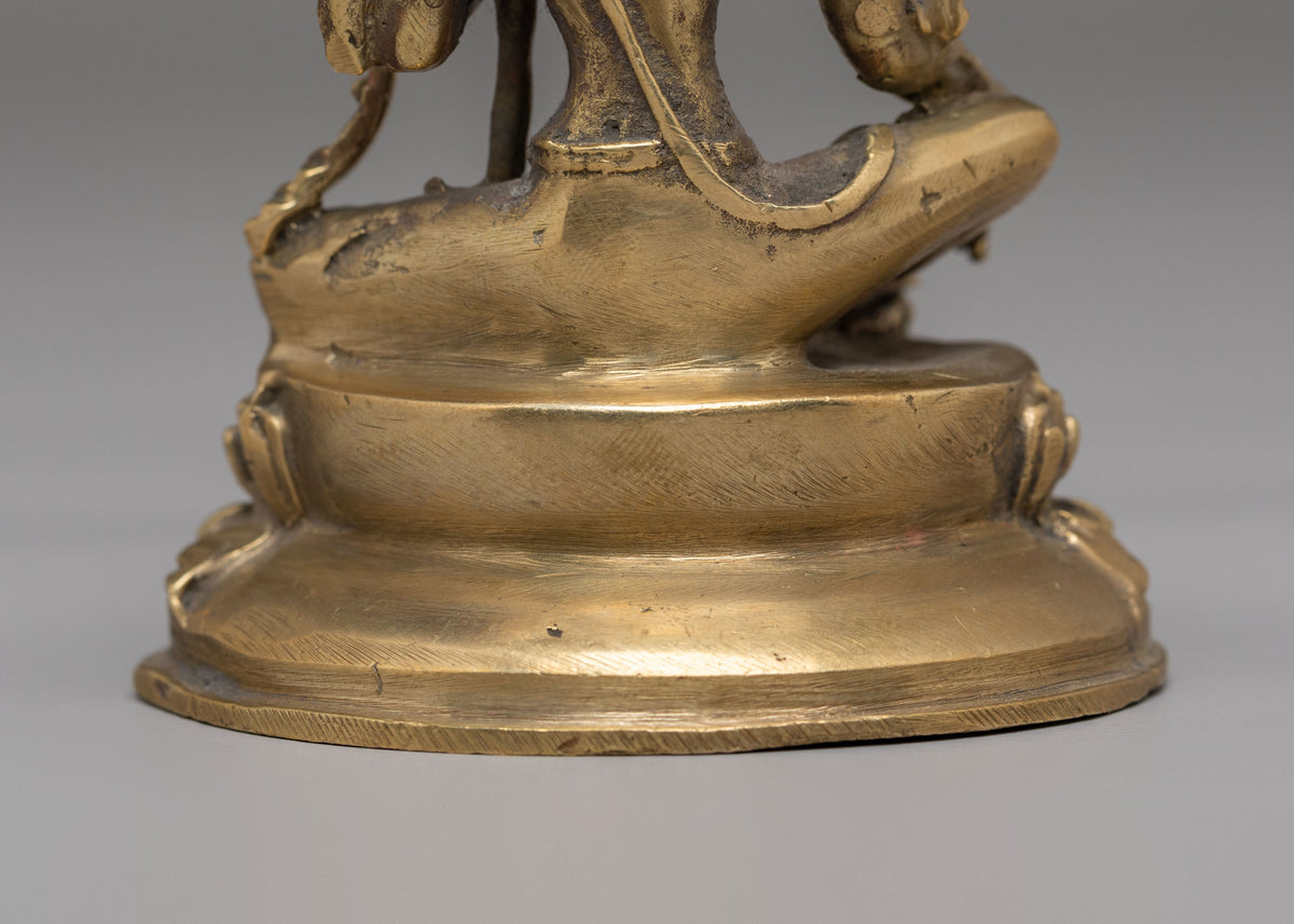 Traditional Green Tara Buddhist Sculpture | Spiritual Home Decor
