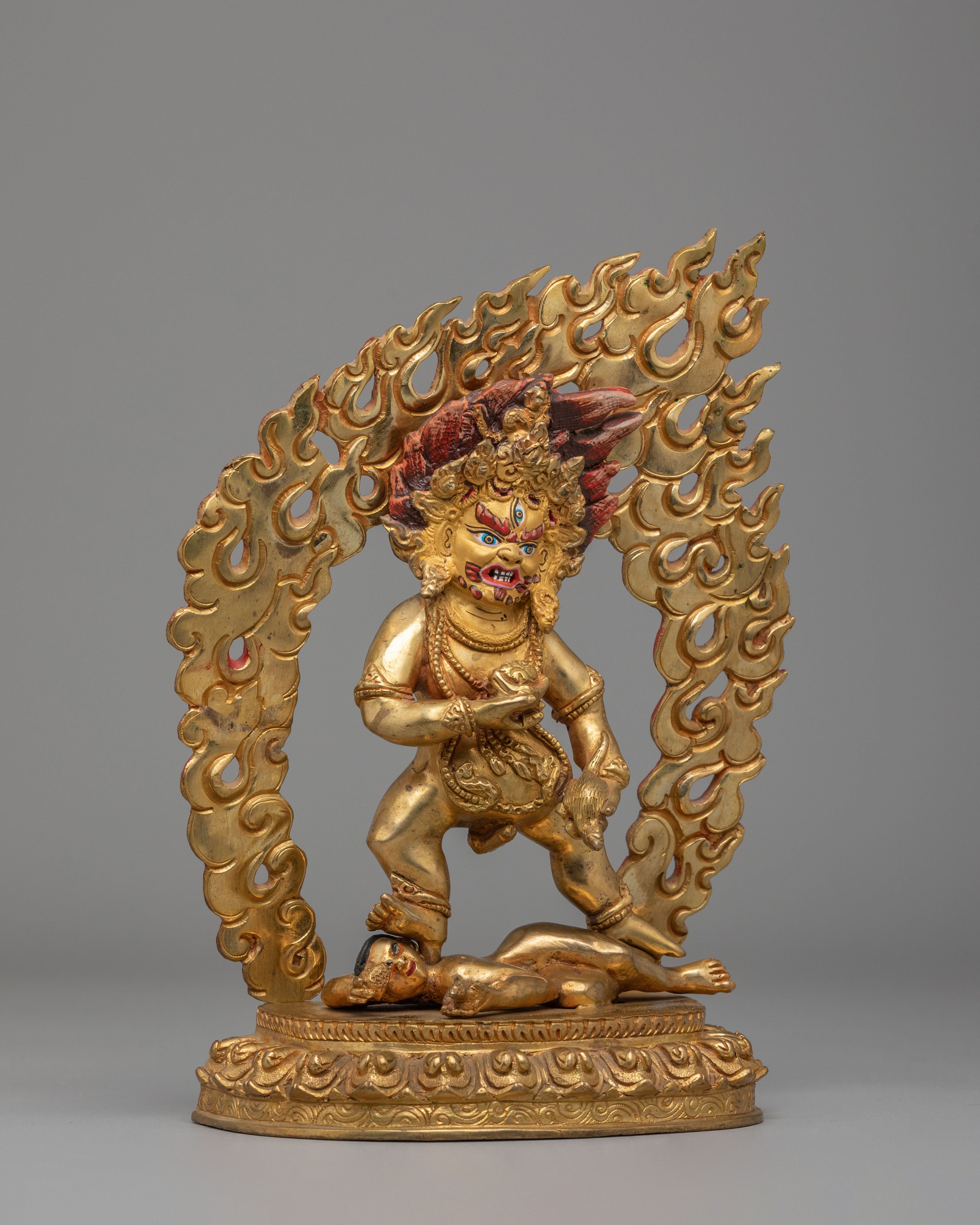 Tibetan Black Dzambhala Deity Statue | Symbol of Wealth and Prosperity