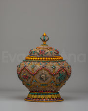 Hand-carved Dhupur Rice Pot 