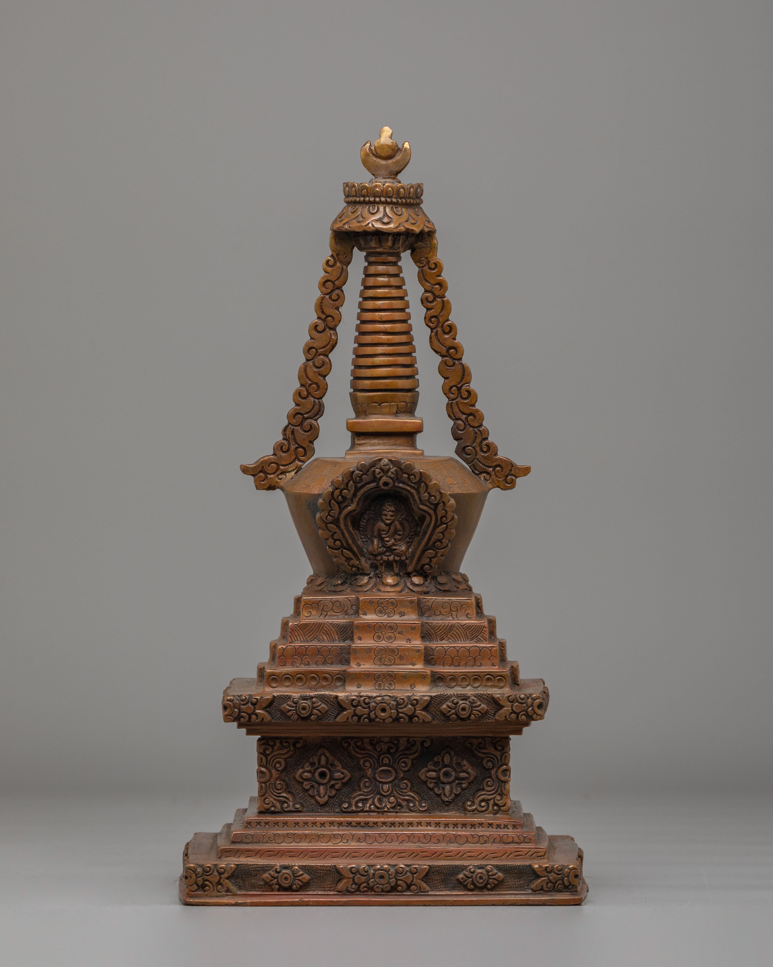 Handcrafted Stupa Set | Traditional Tibetan Ritual Stupas for Meditation