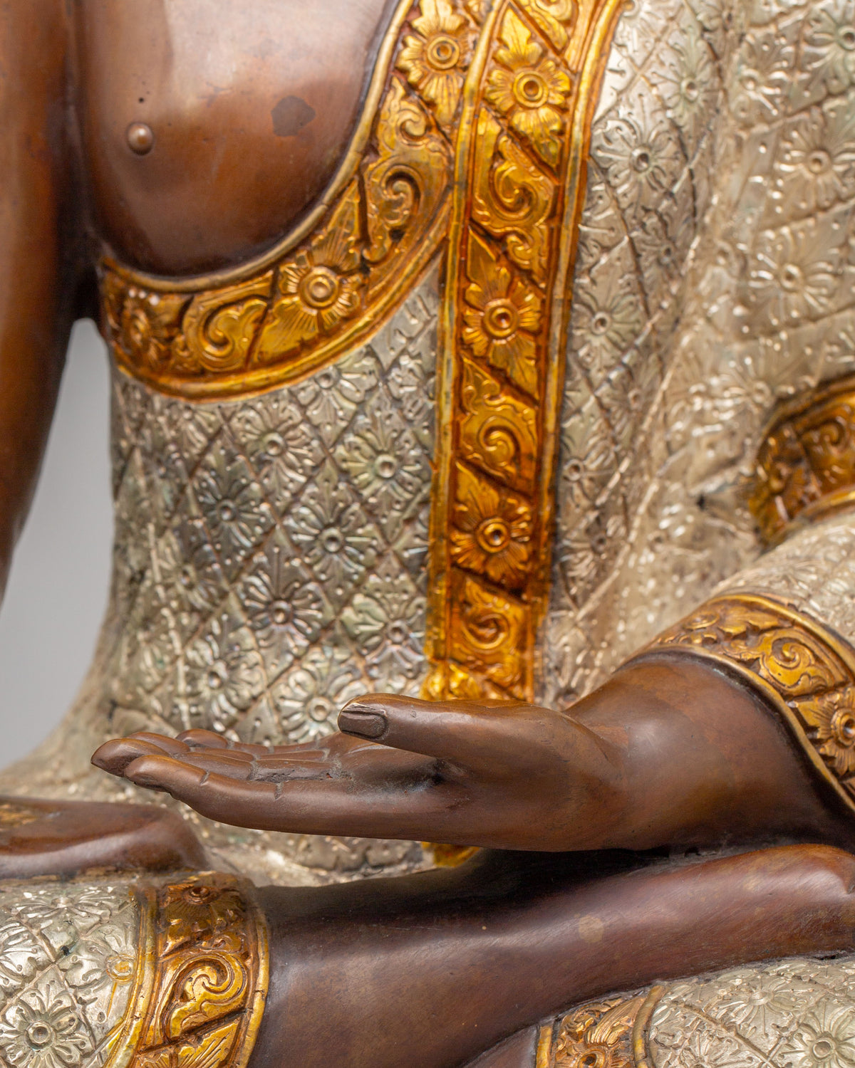 Shakyamuni Buddha Enlightenment Figure | Traditional Tibetan Buddhist Artwork