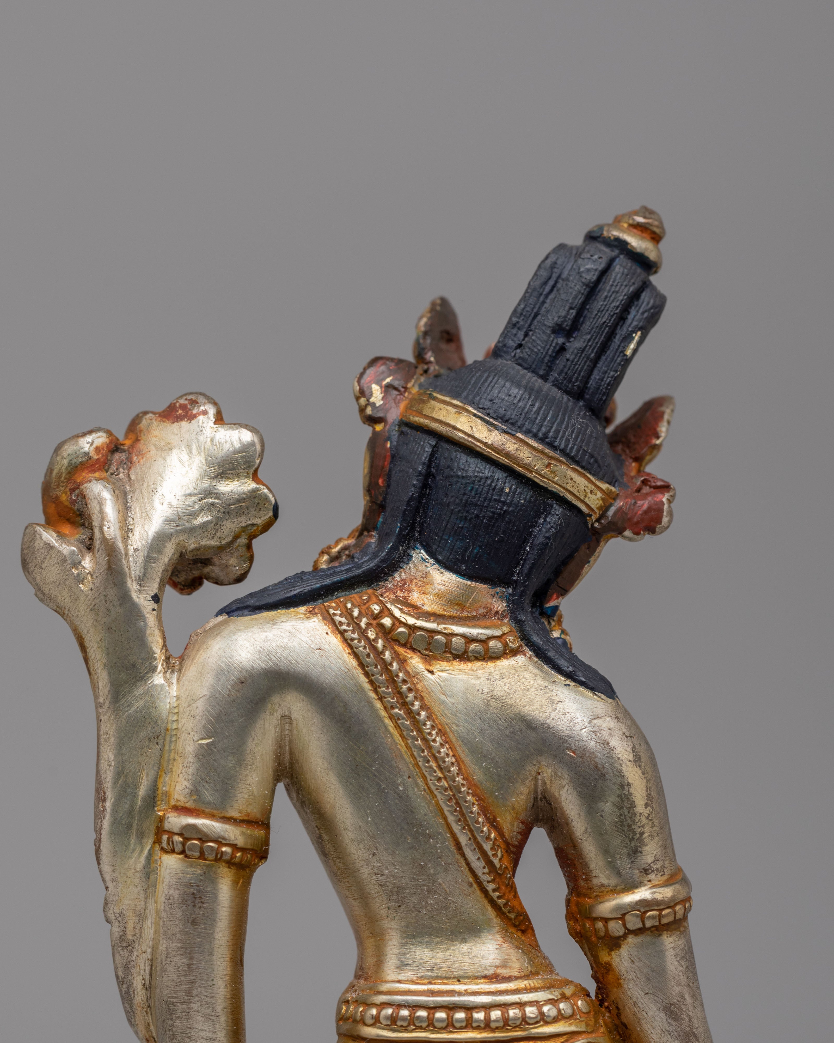 Tibetan Standing Tara Statue | Gold-Plated Tara Figurine for Meditation