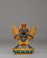 Handcrafted Ritual Garuda Statue | Mythological Bird Deity Sculpture