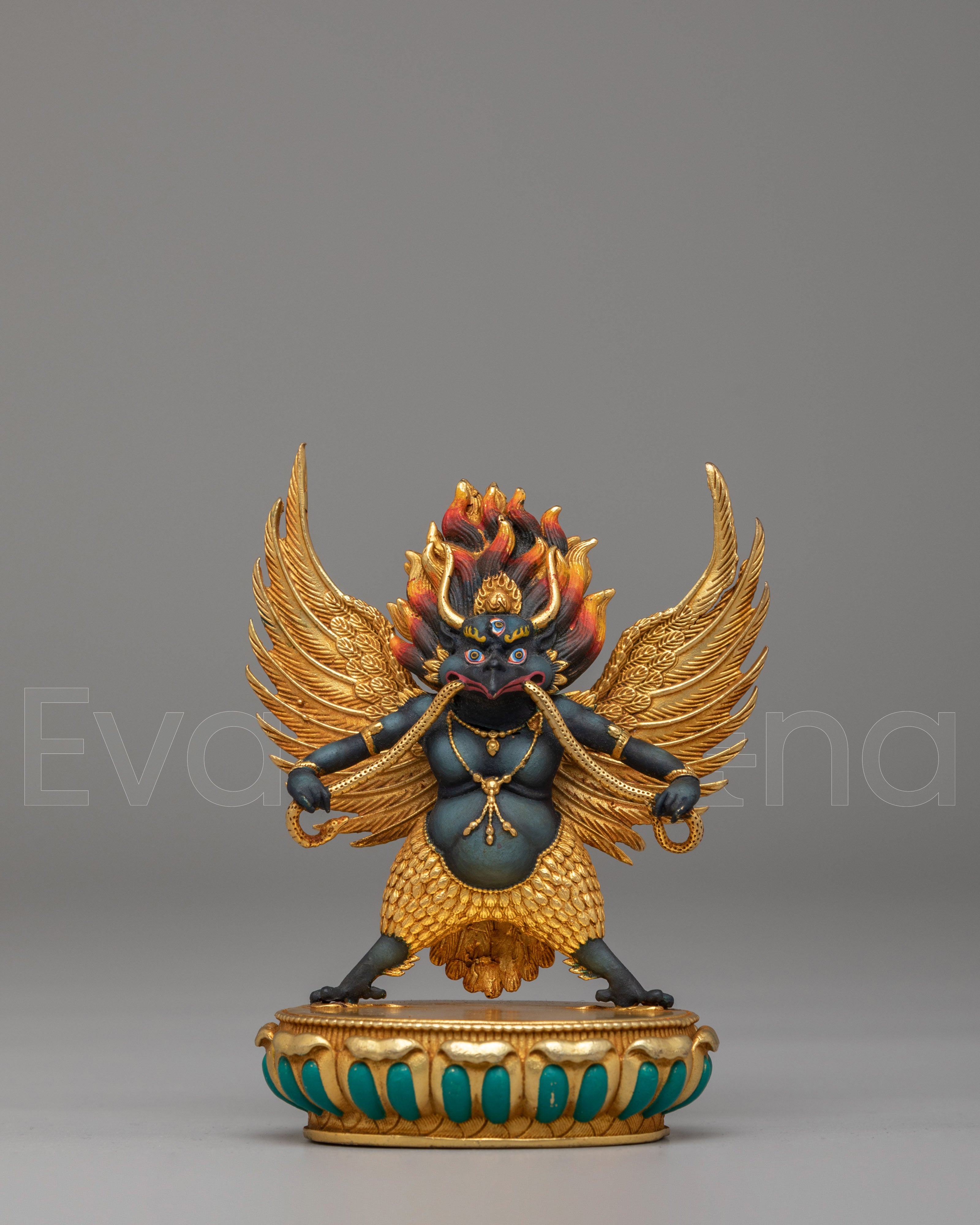 Handcrafted Ritual Garuda Statue | Mythological Bird Deity Sculpture