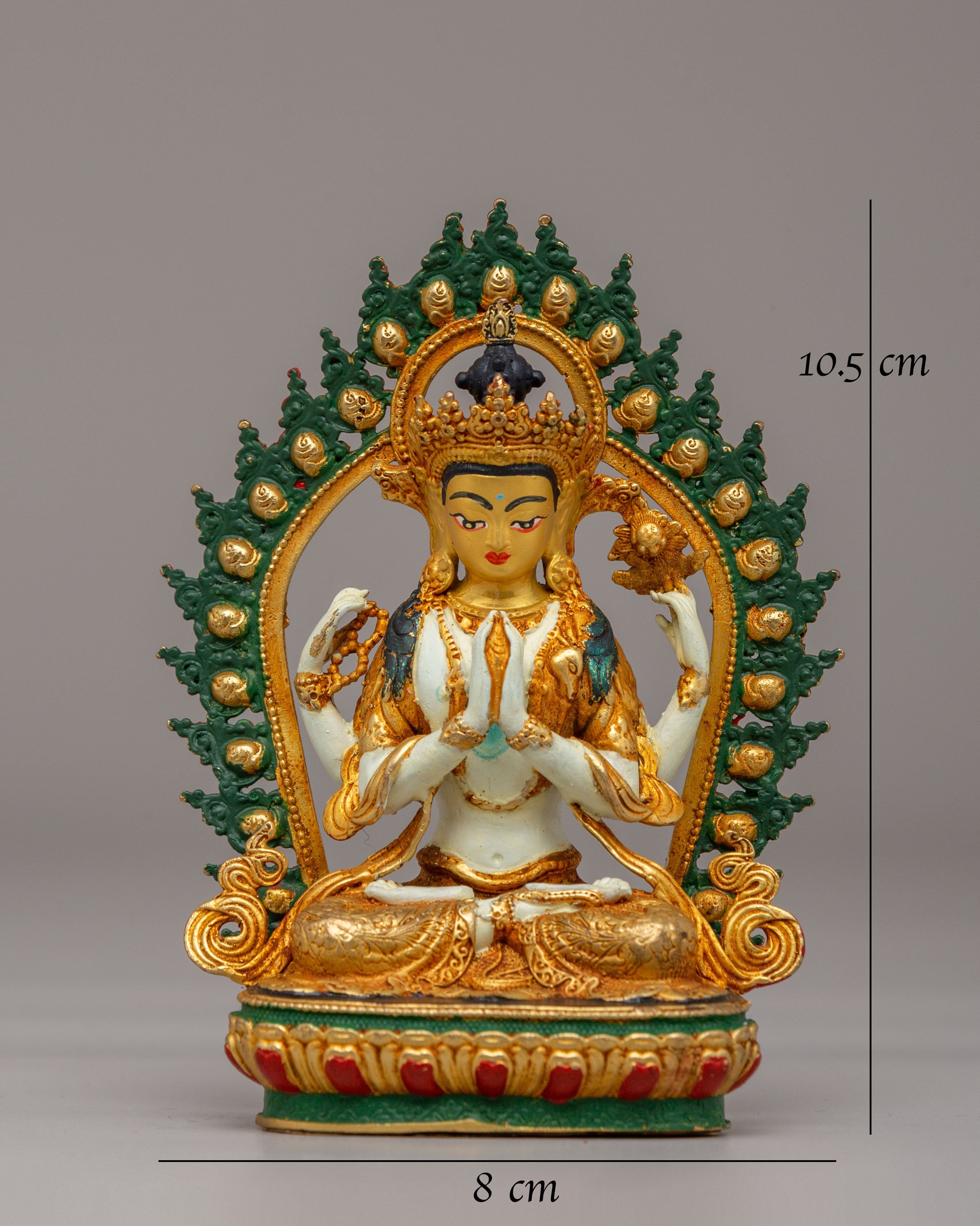 Handmade Chenrezig Avalokiteshvara Statue | Bodhisattva of Compassion