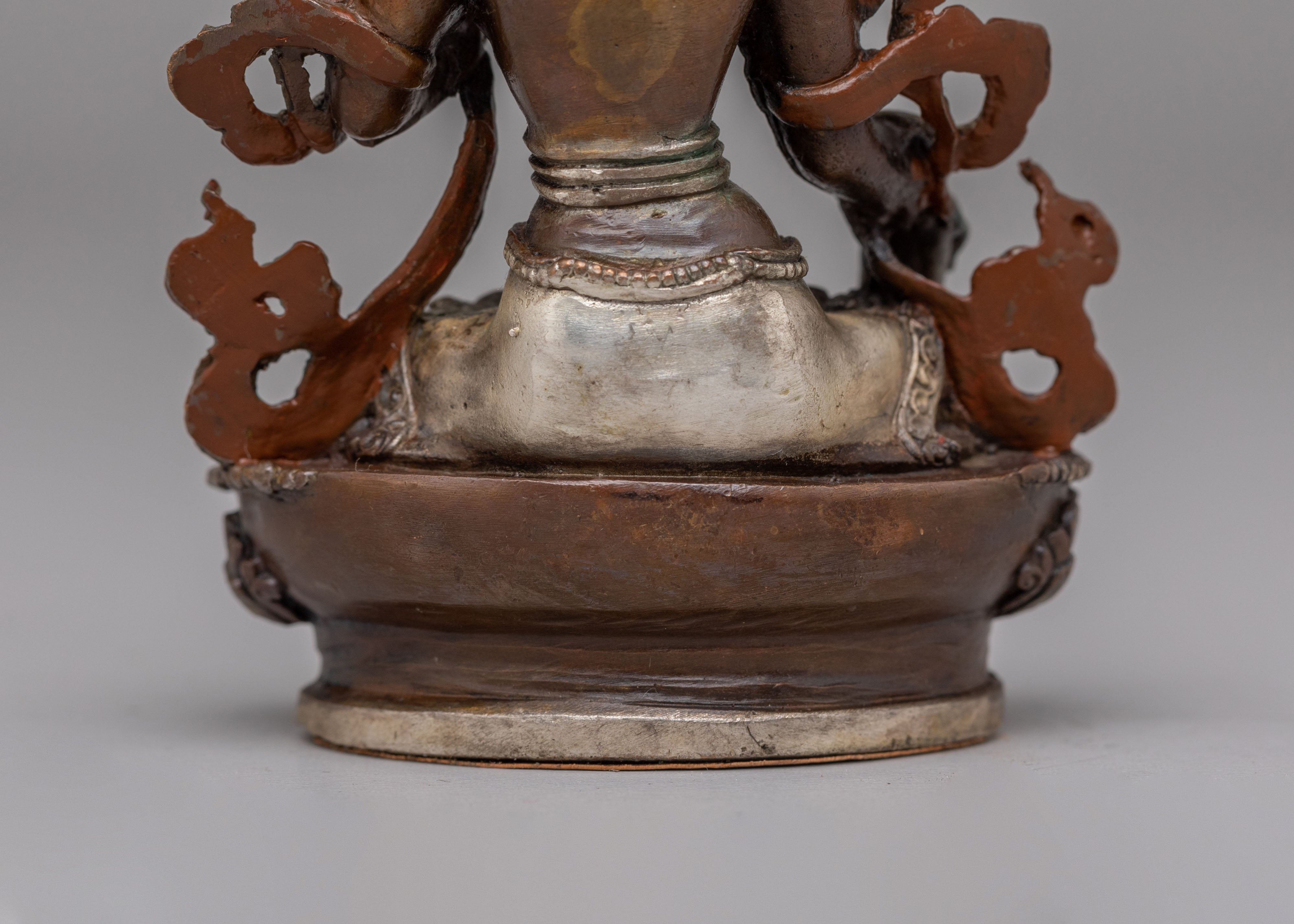 White Tara Compassion Deity Tibetan Statue | Handcrafted Spiritual Decor