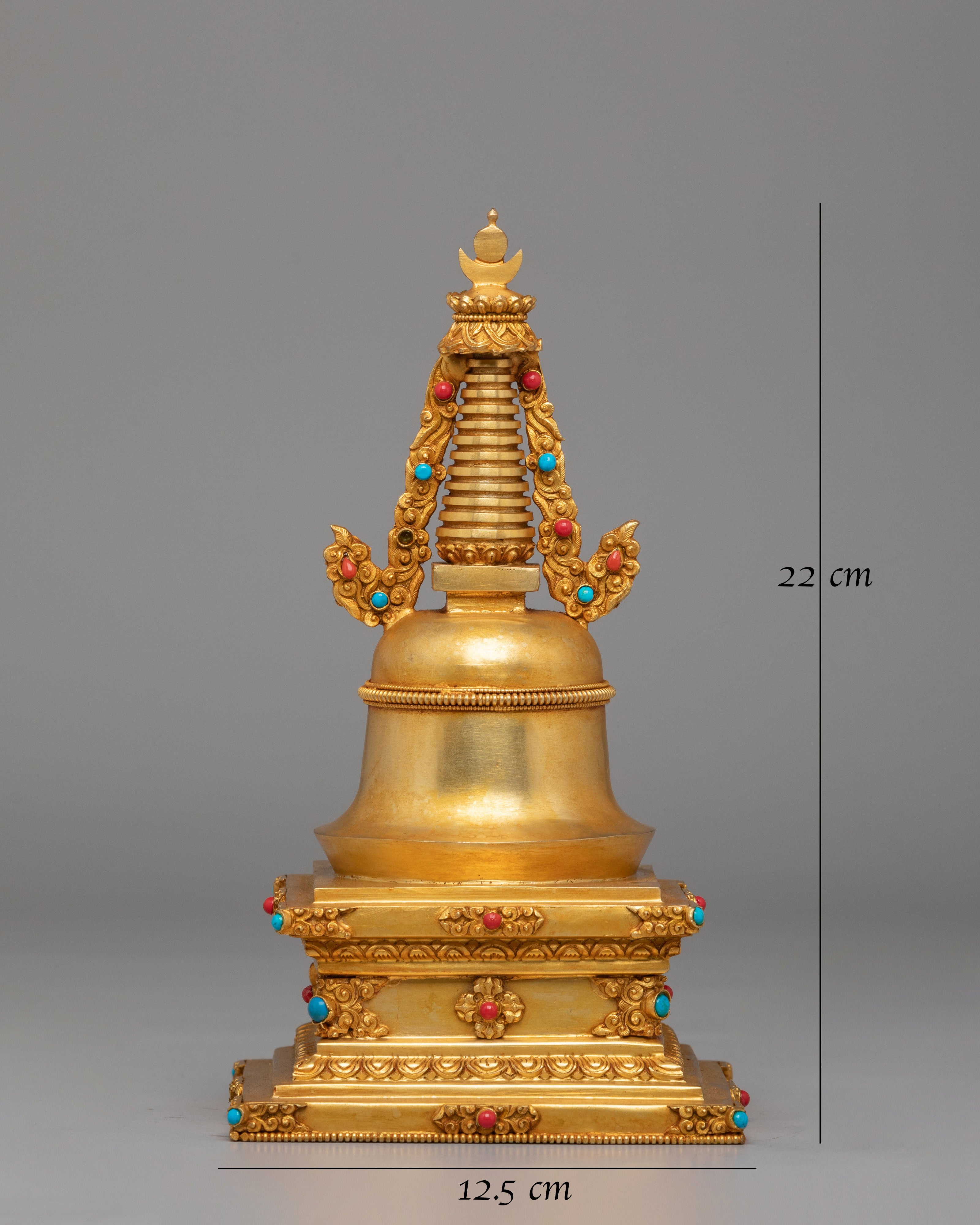 Vajrayana Altar Parinirvana Stupa | Symbol of Enlightened Mindfulness