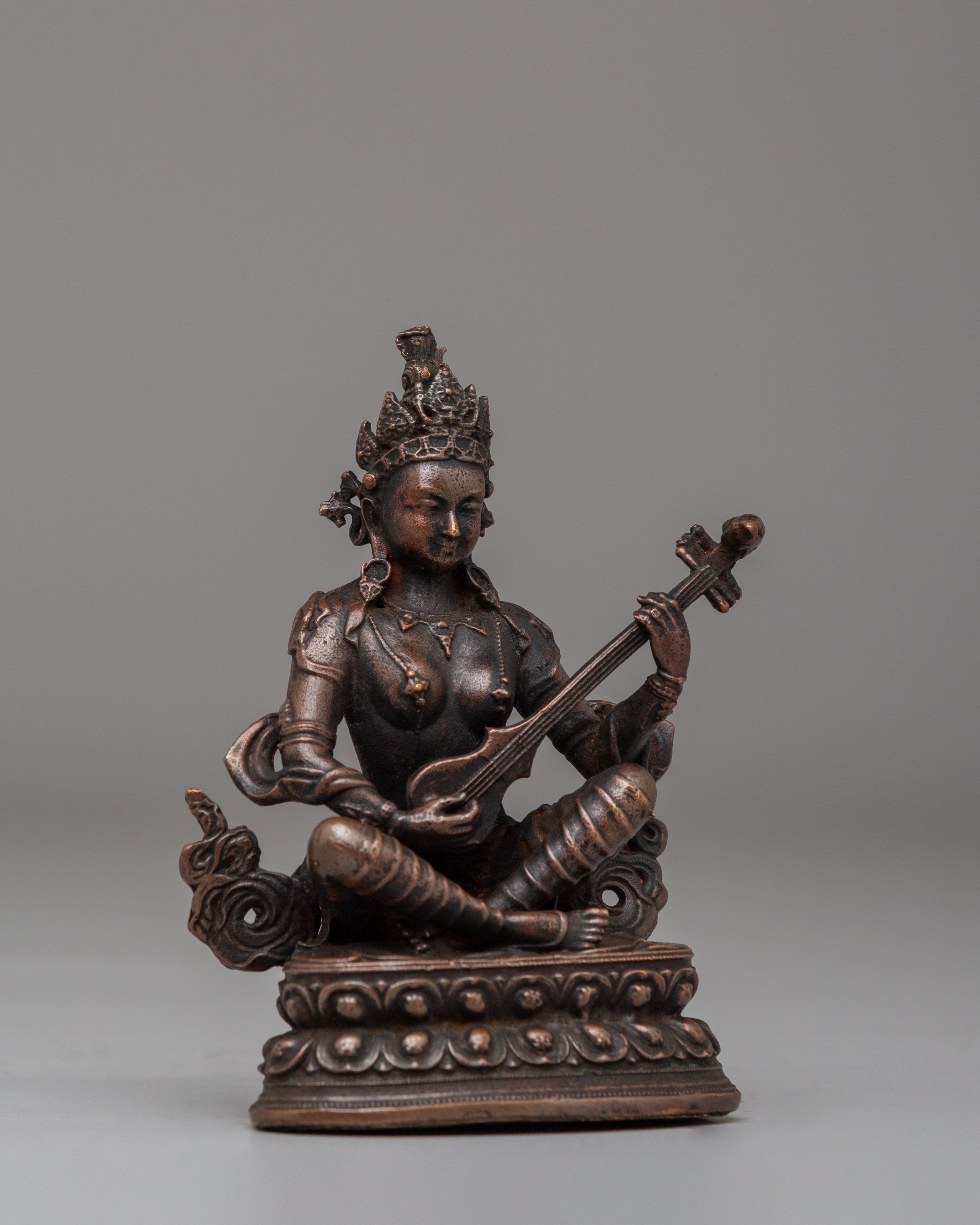 Saraswati Decor Statue | Handcrafted Bronze Statue for Home Decor