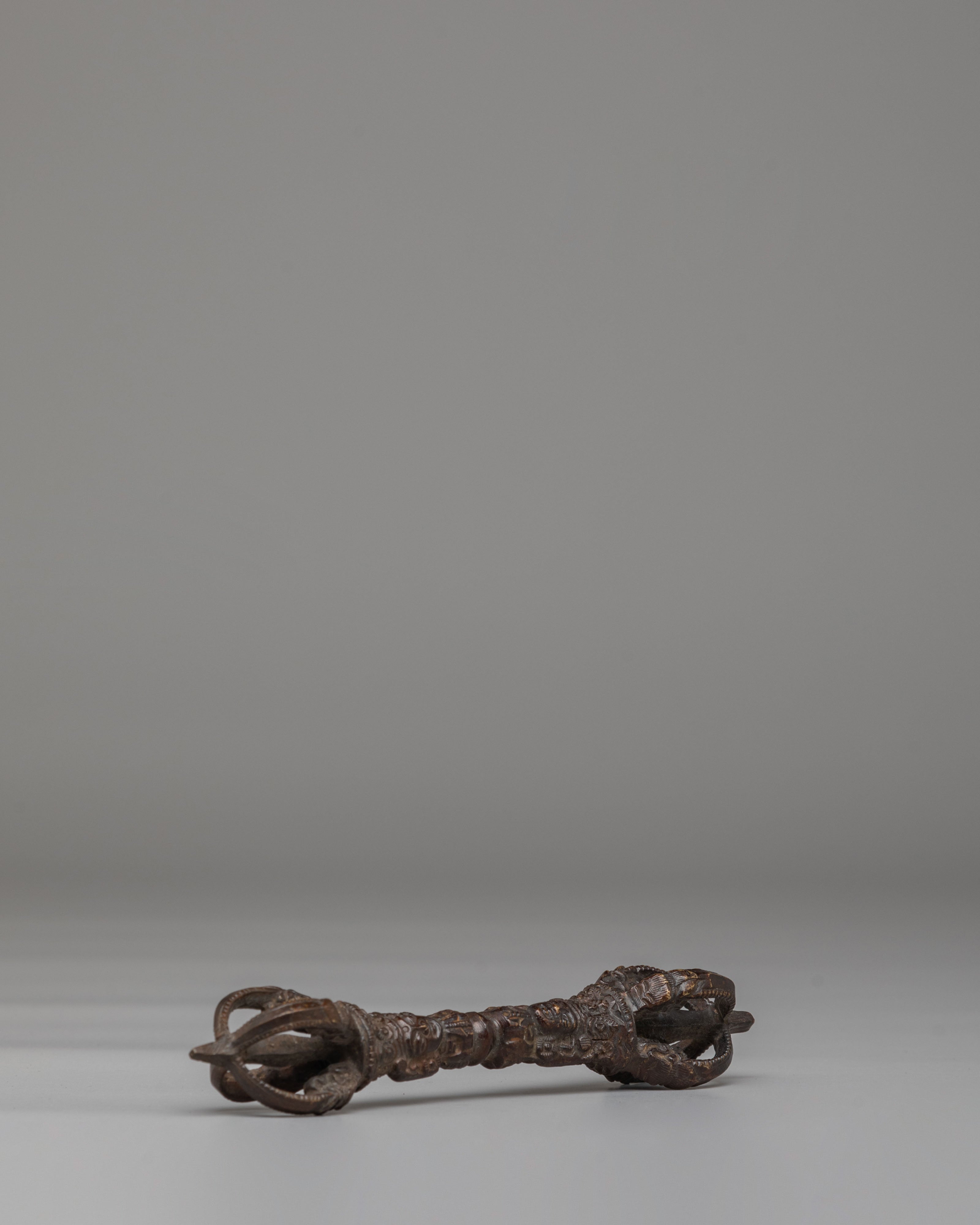 Traditional Tibetan Ceremonial Vajra | Handcrafted Brass Dorje