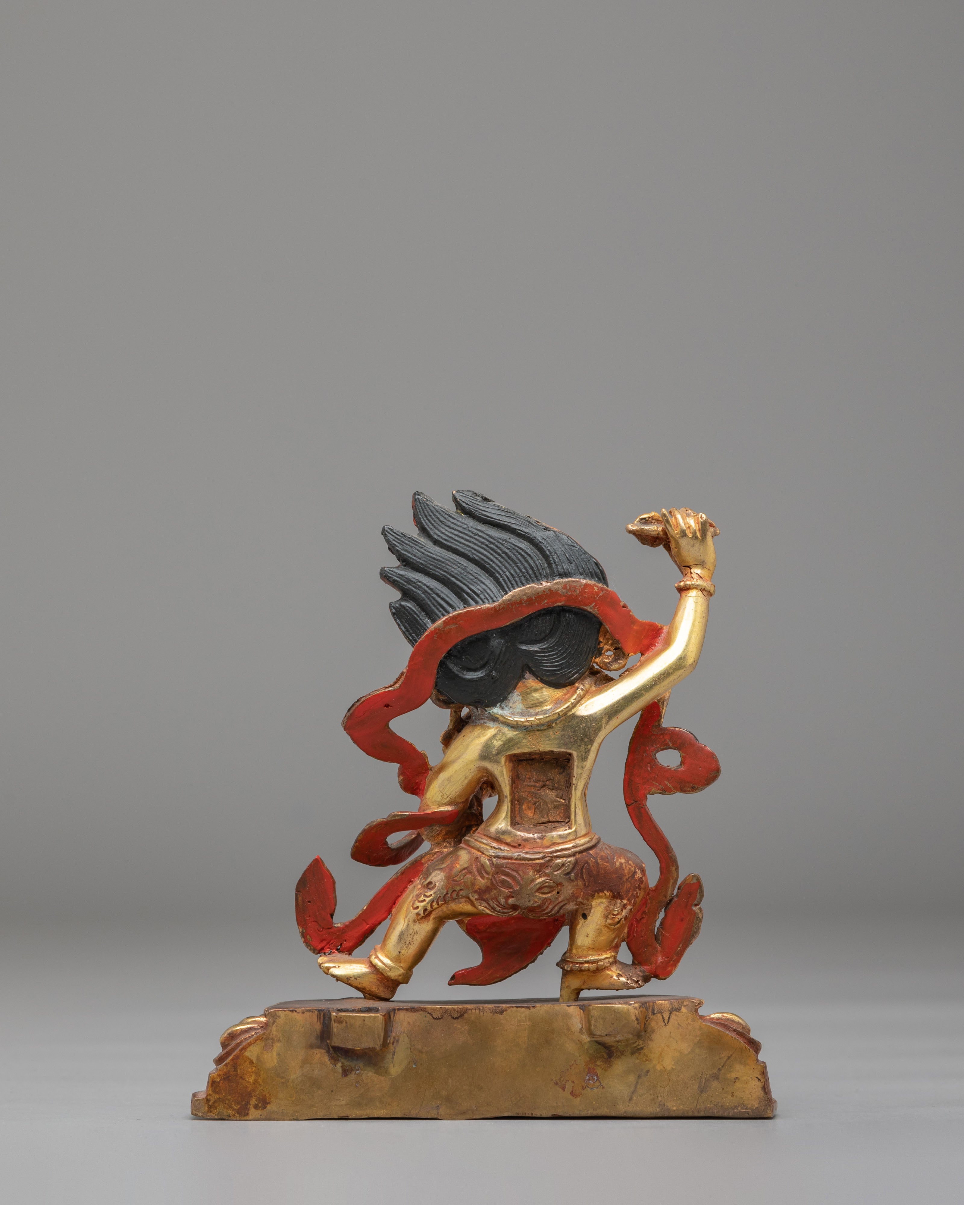 Himalayan Vajrapani Protector Deity Statue | Tibetan Protector Sculpture