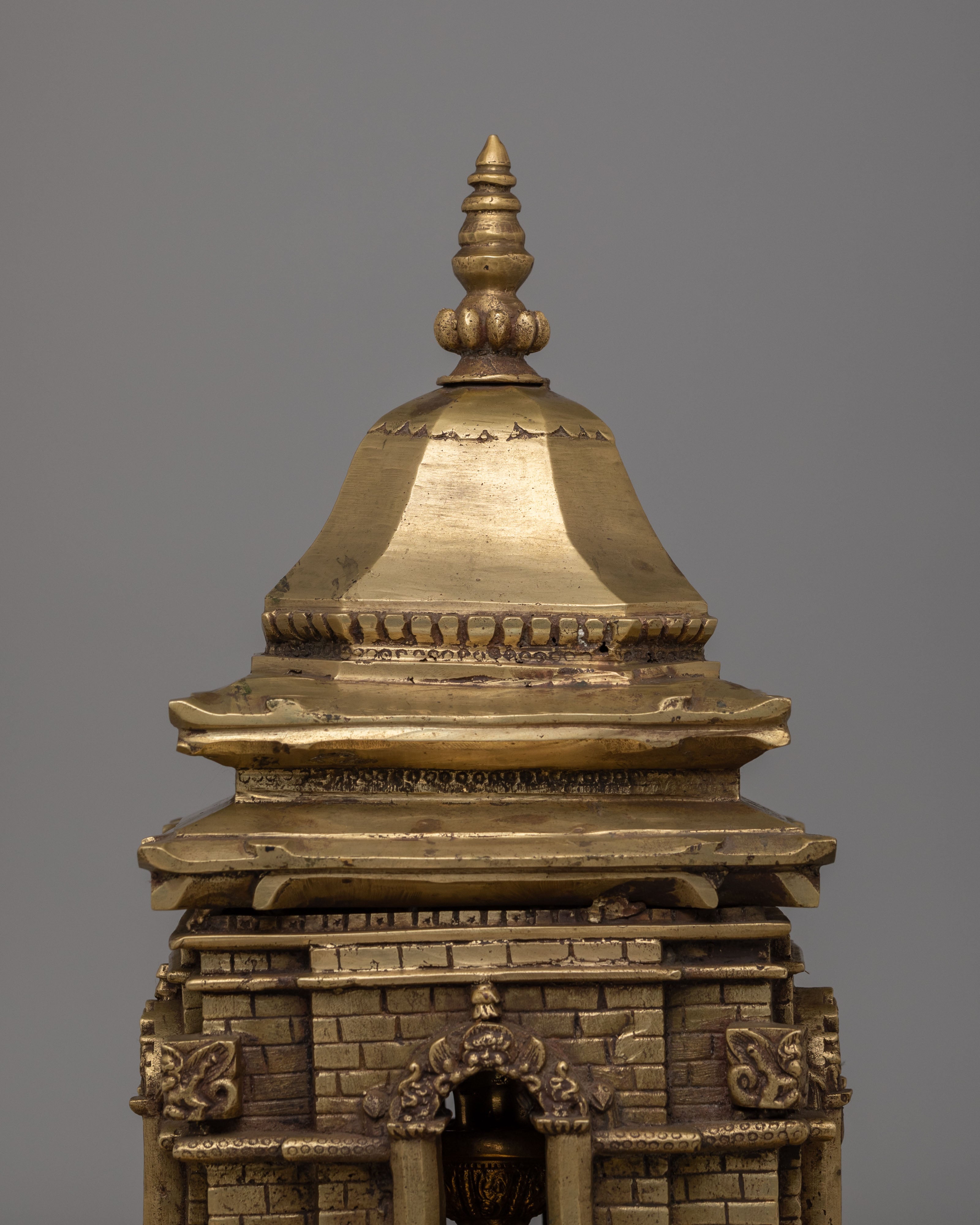 Traditional Pashupatinath Temple Sculpture | Handcrafted Brass Statue