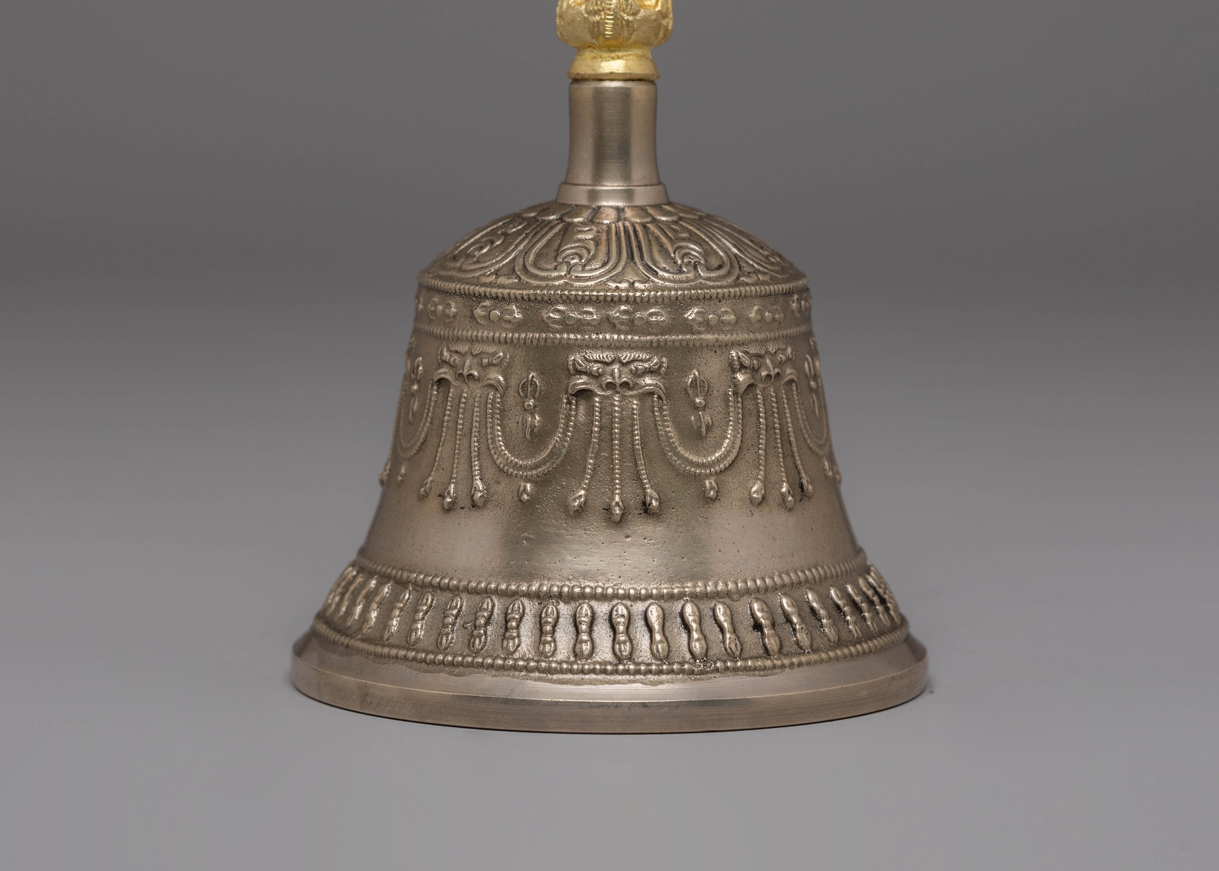 Handmade Buddhist Bell and Vajra Set | Sacred Instruments for Meditation