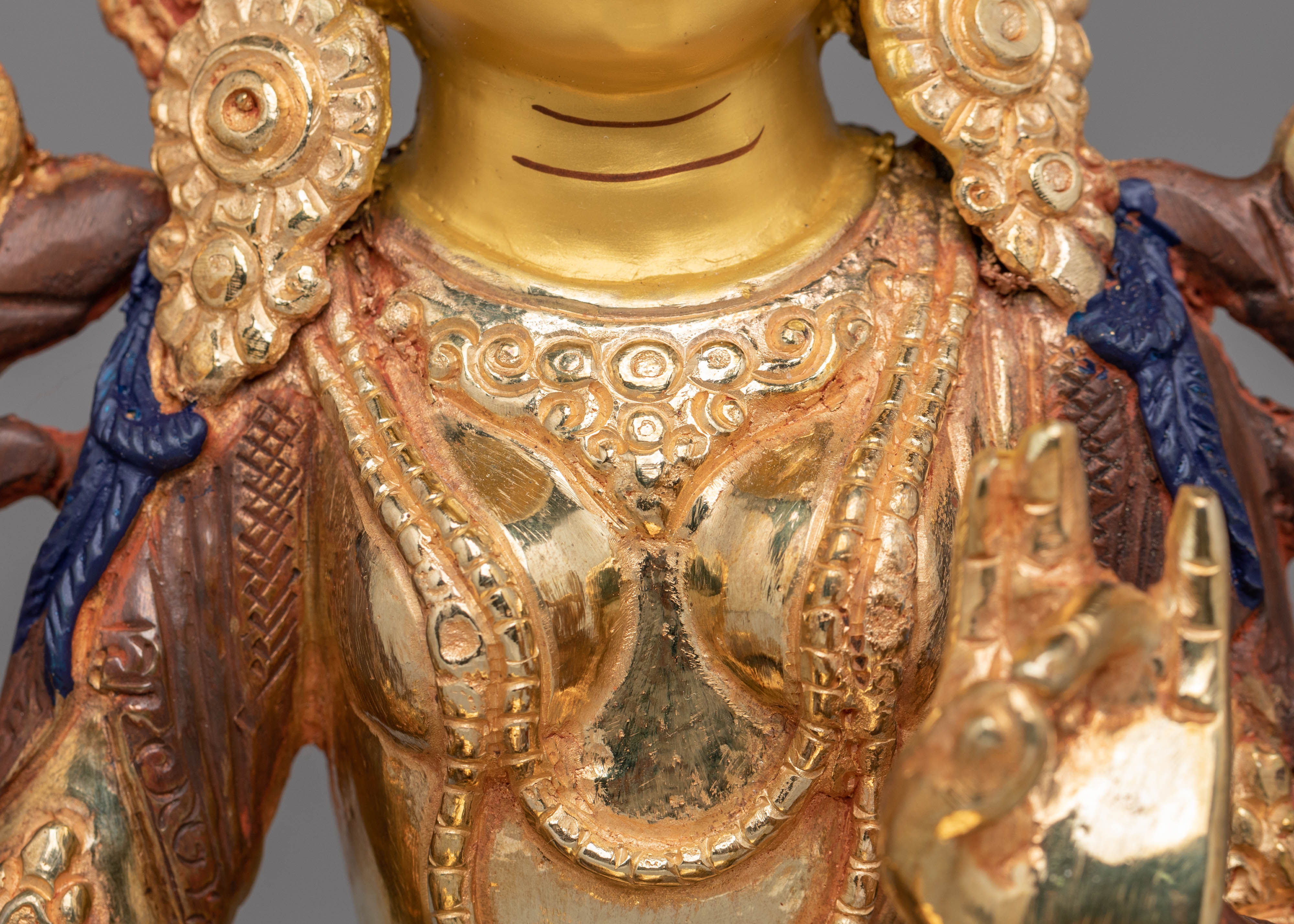 Tibetan Green Tara Protection Statue | Goddess of Compassion & Swift Action