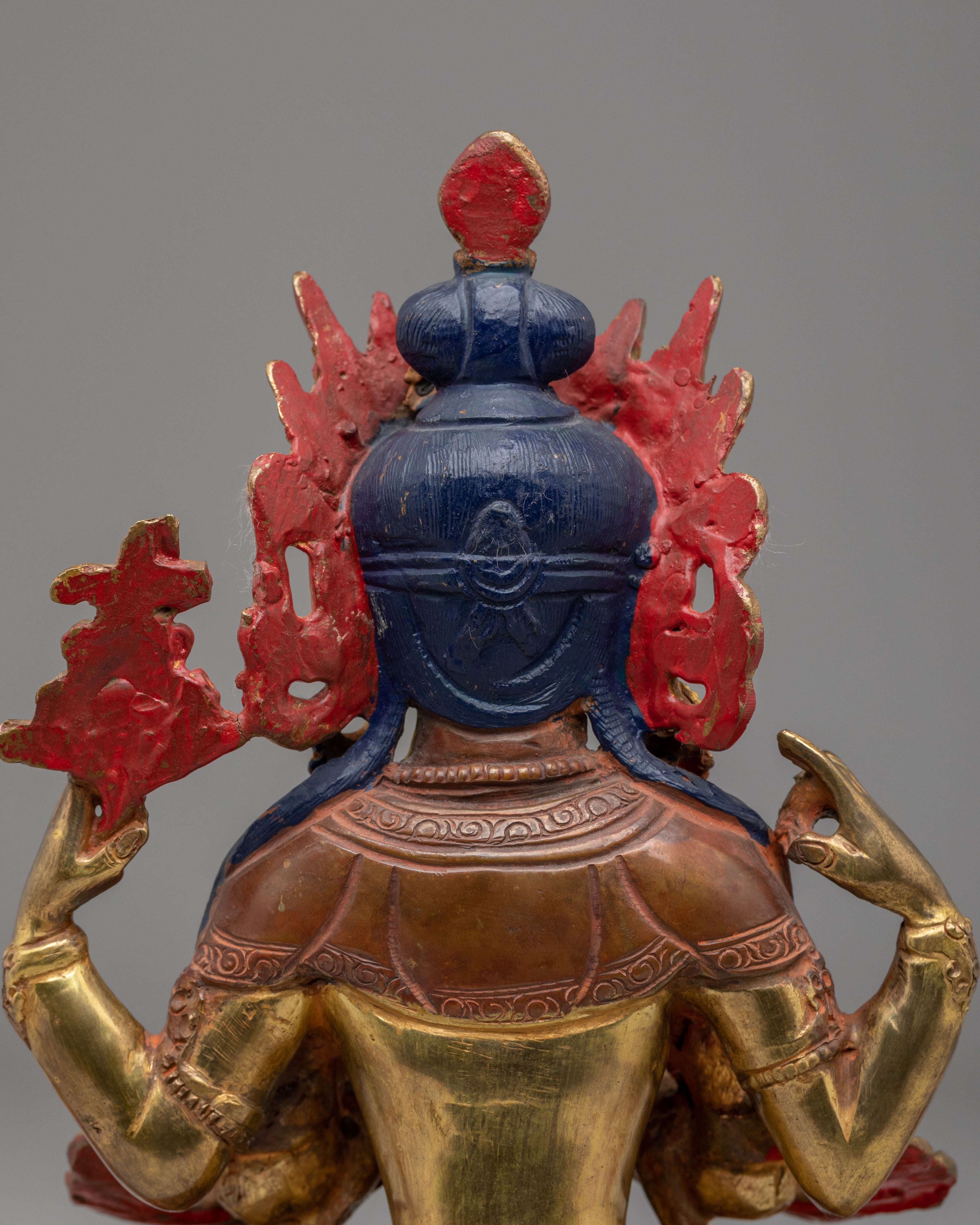 Handmade Avalokiteshvara Bodhisattva Statue | Tibetan Chenrezig Sculpture