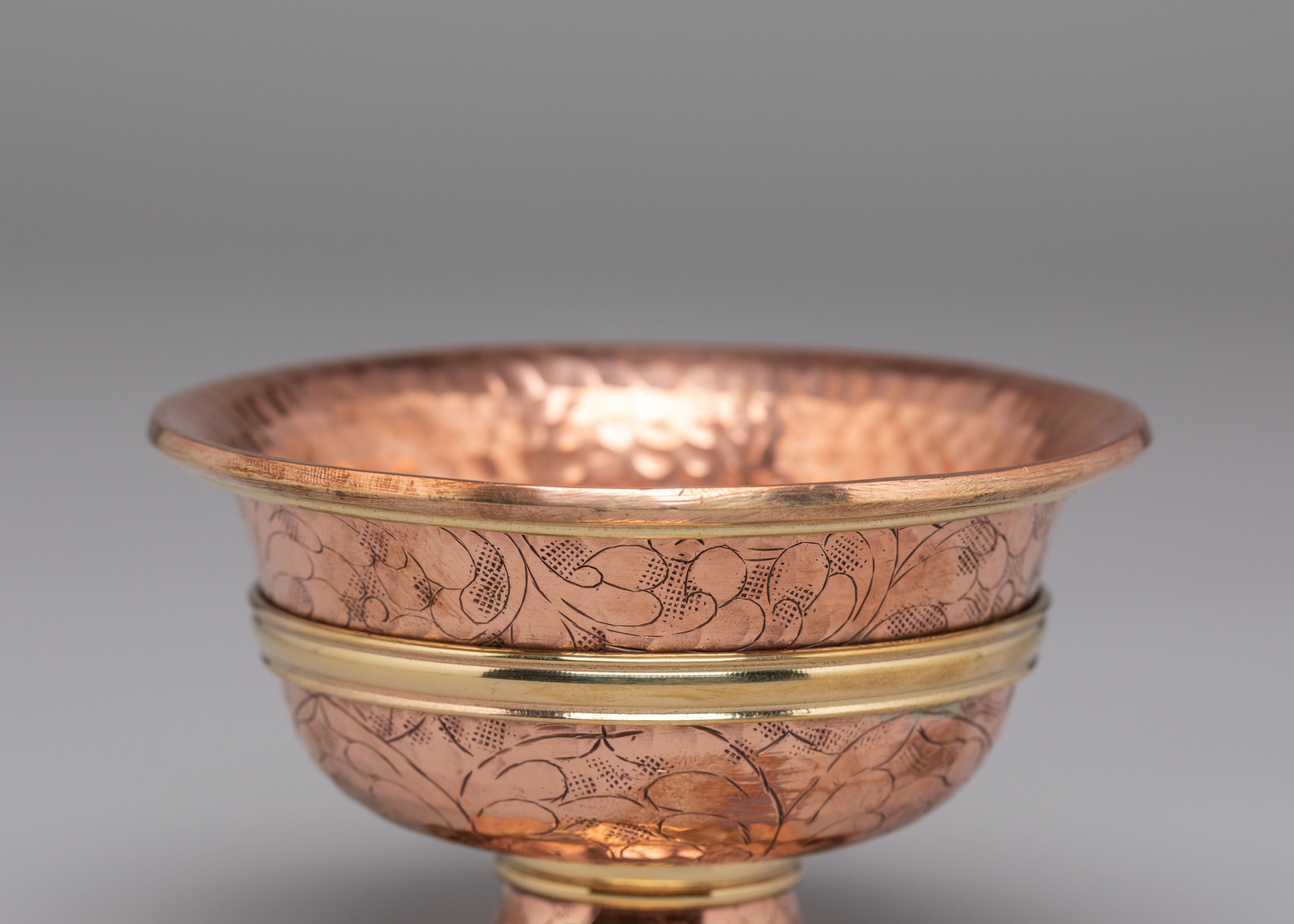 Buddhist Ritual Offering Bowls Set | Sacred Tibetan Buddhist Ceremonial Bowls