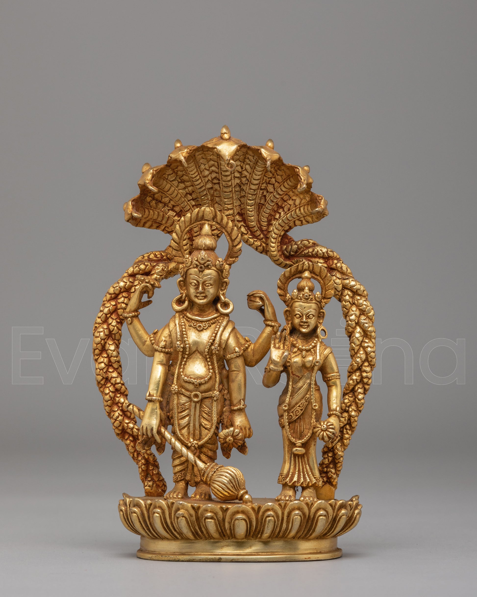 Lord Vishnu with Lakshmi Statue