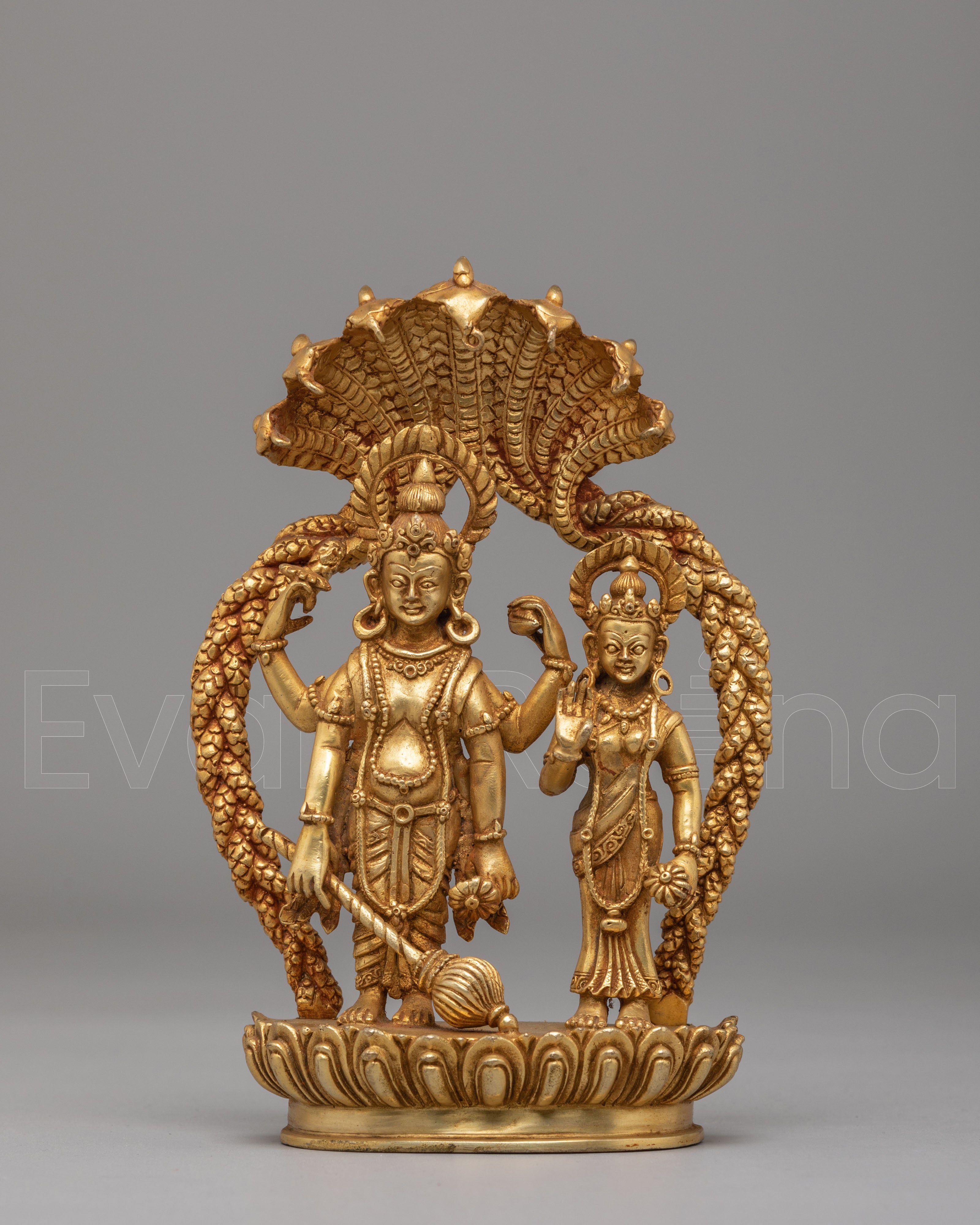 Lord Vishnu with Lakshmi Statue