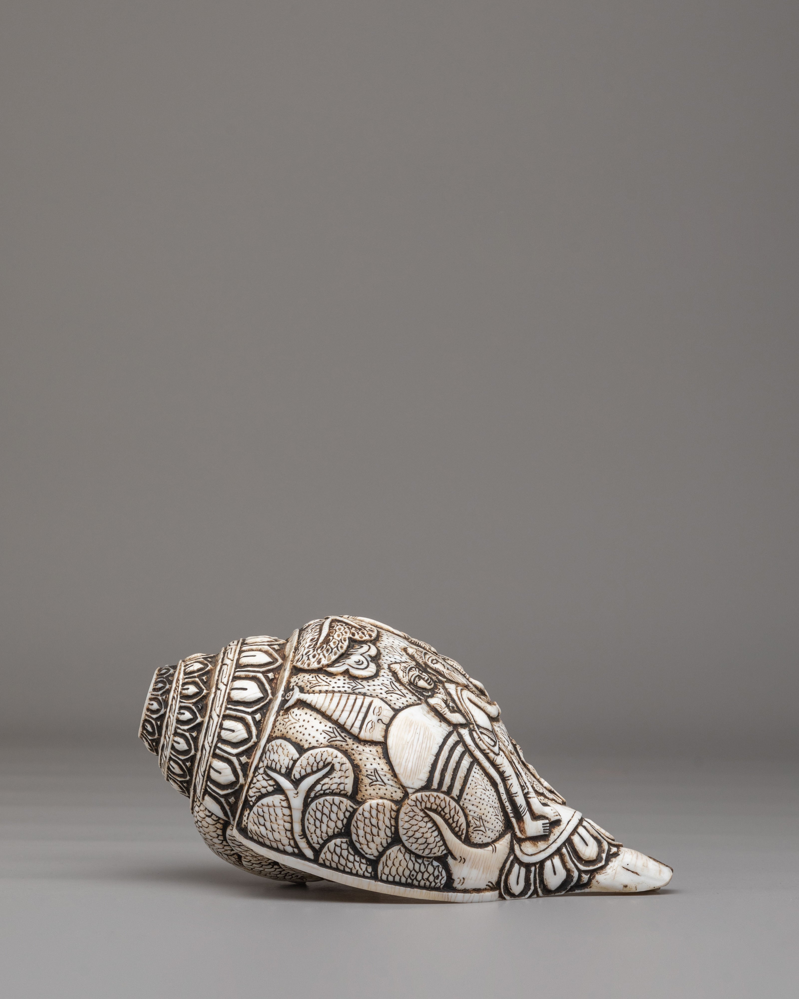Handcrafted Conch for Ritual | Spiritual Decor