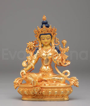 Green Tara Meditation Statue