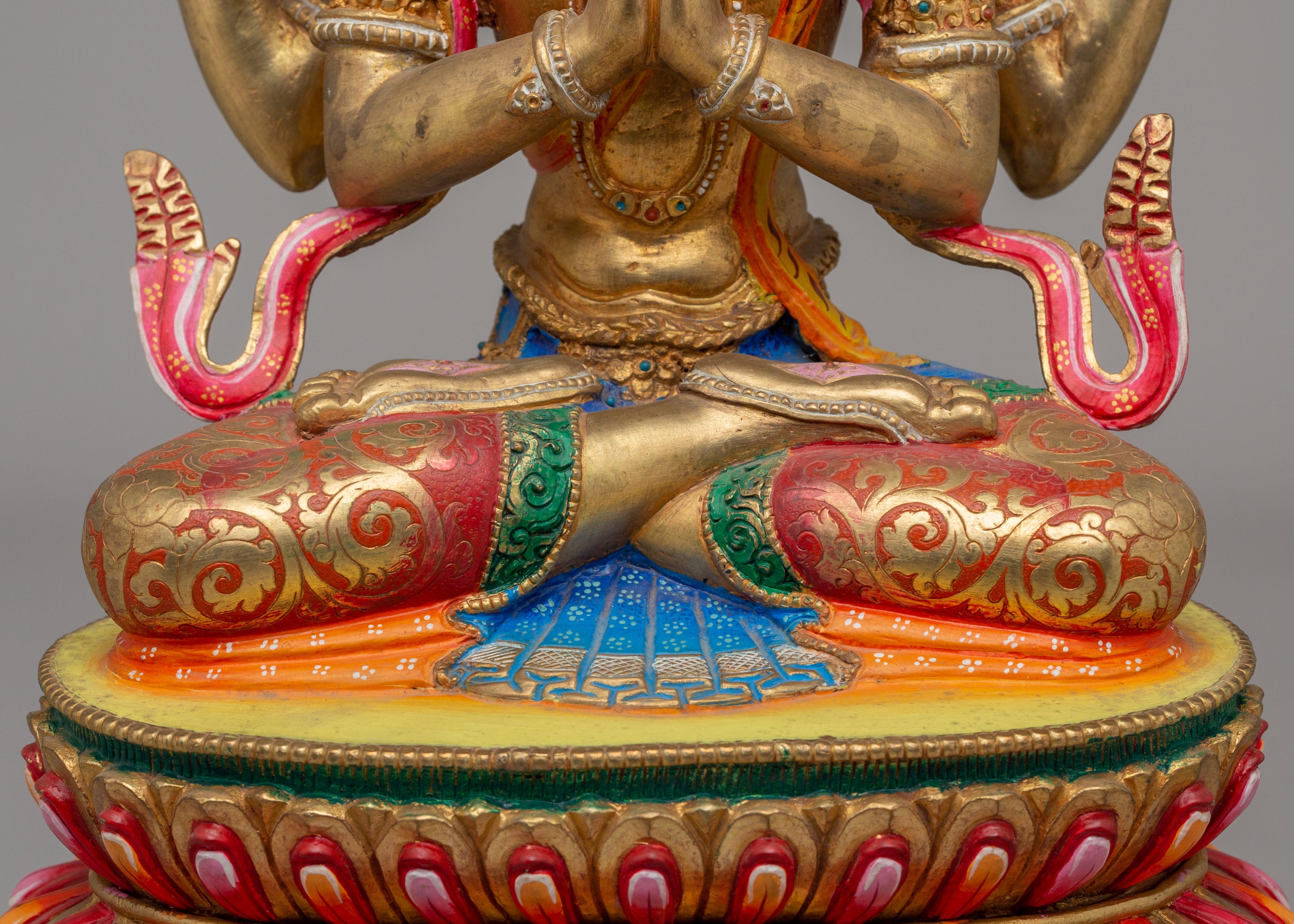 Traditional Buddhist Chenrezig Statue | Bodhisattva of Universal Compassion
