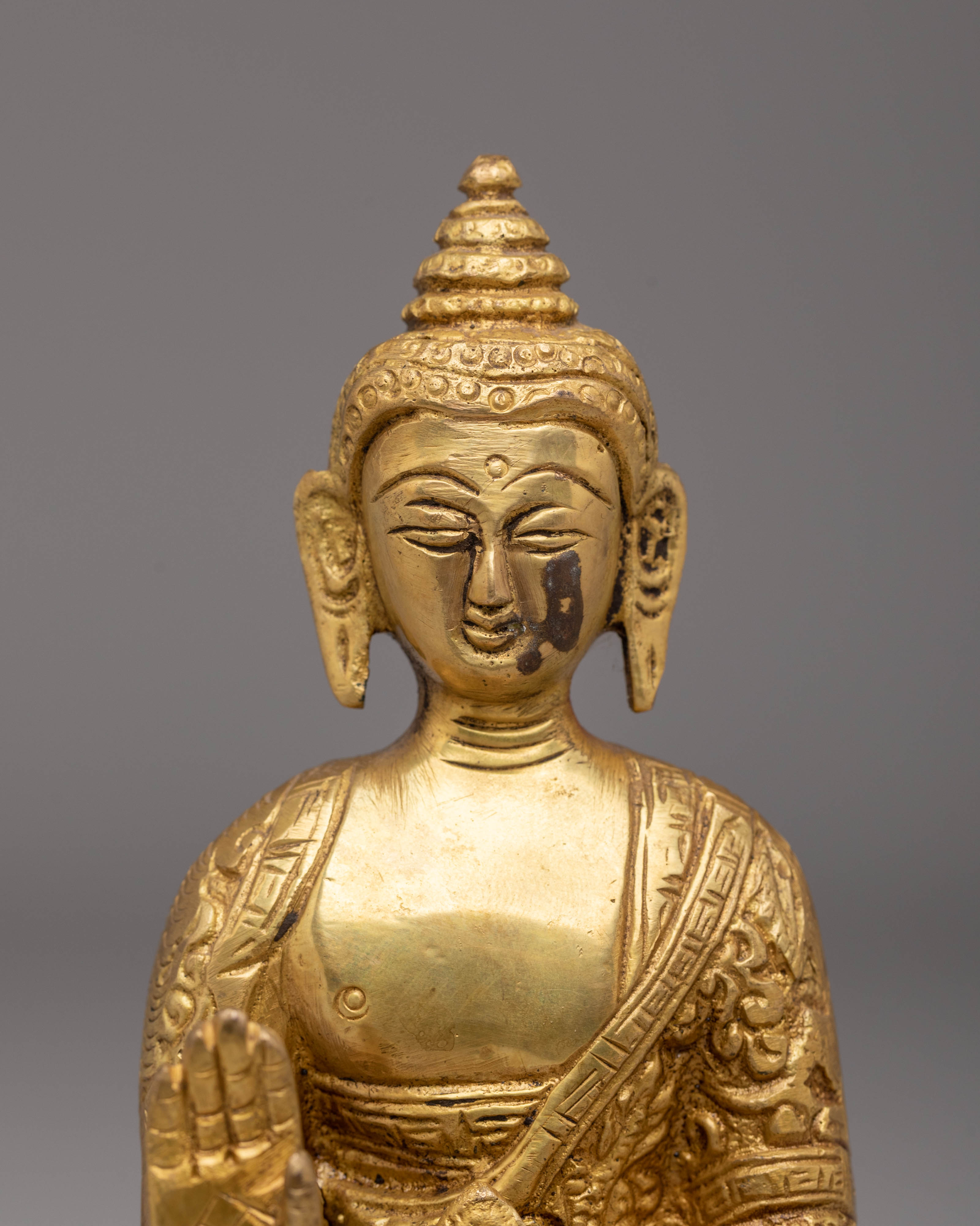 Handmade Amogasiddhi Buddha Statue | Symbol of Fearlessness and Enlightened Action