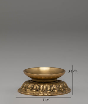 Oil Lamp for Altar Decor | Brass Lamp for Rituals