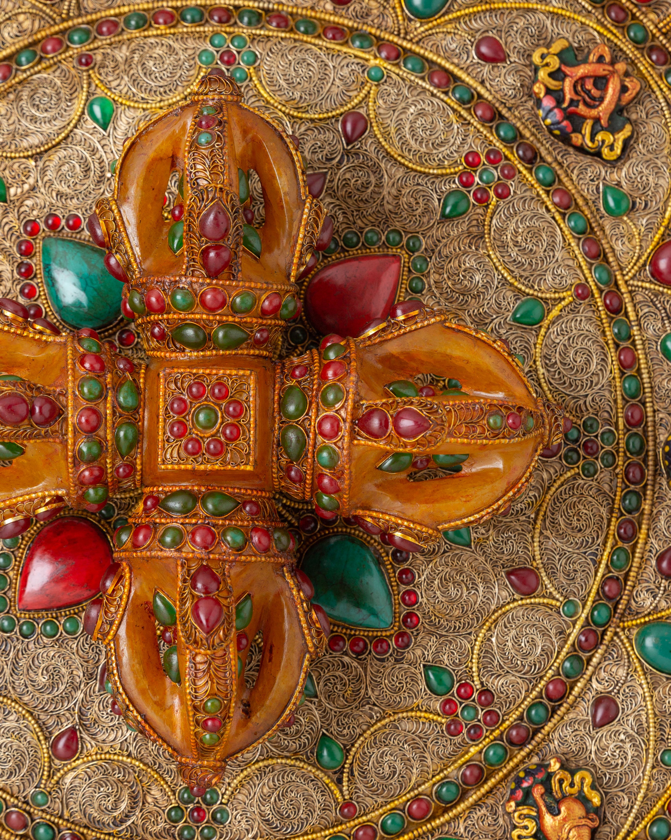 Buddhist Bishow Vajra Wall Hanging | Perfect for Altars and Meditation Spaces
