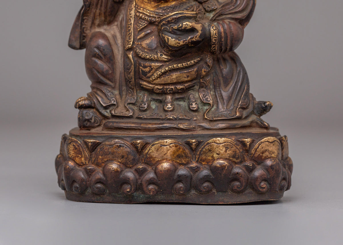 Sacred Bernagchen Mahakala Statue | Tibetan Protector Copper Sculpture