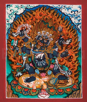 Mahakala Thangka for Locket 