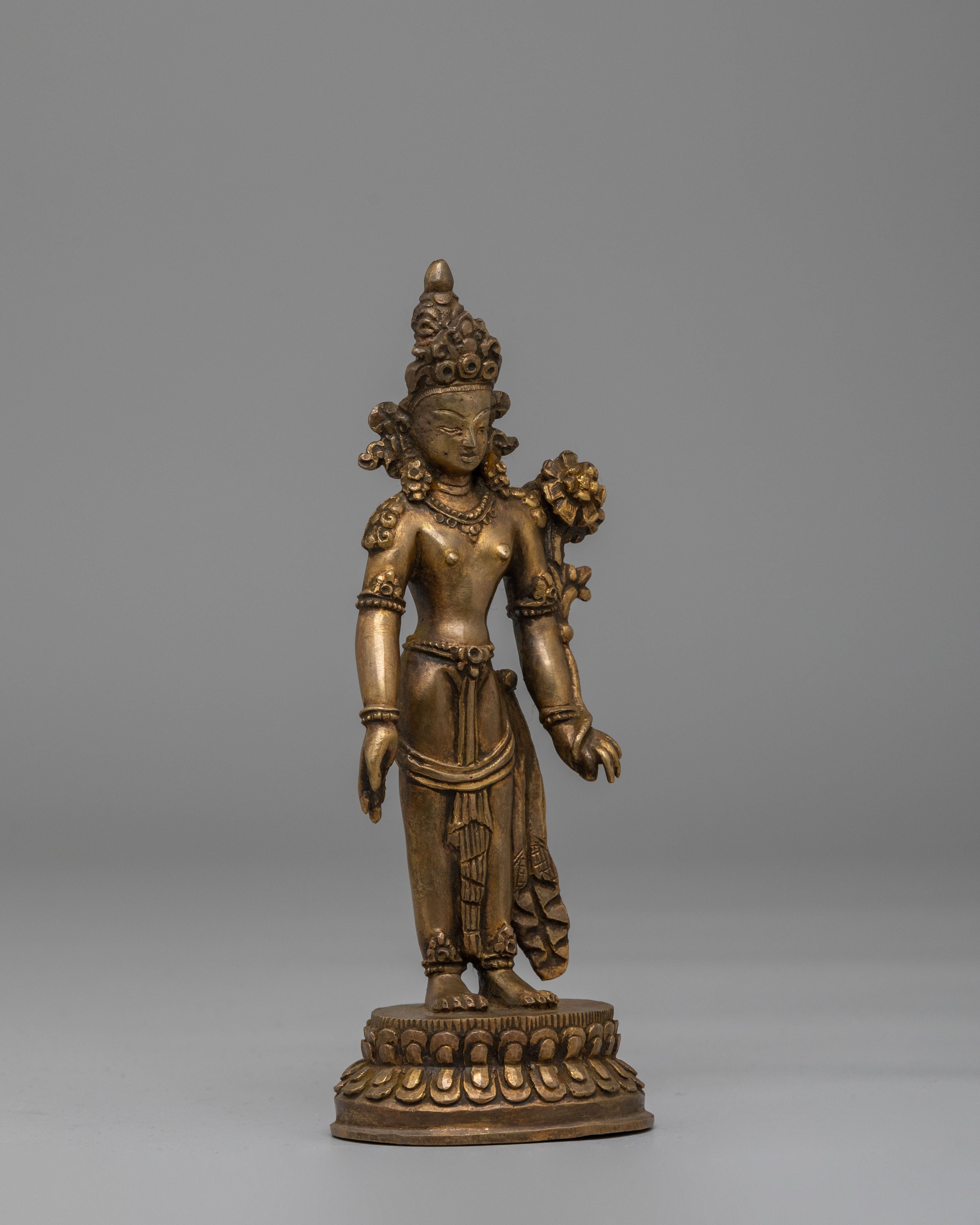 Handcrafted Standing Tara Statue | Symbol of Protection