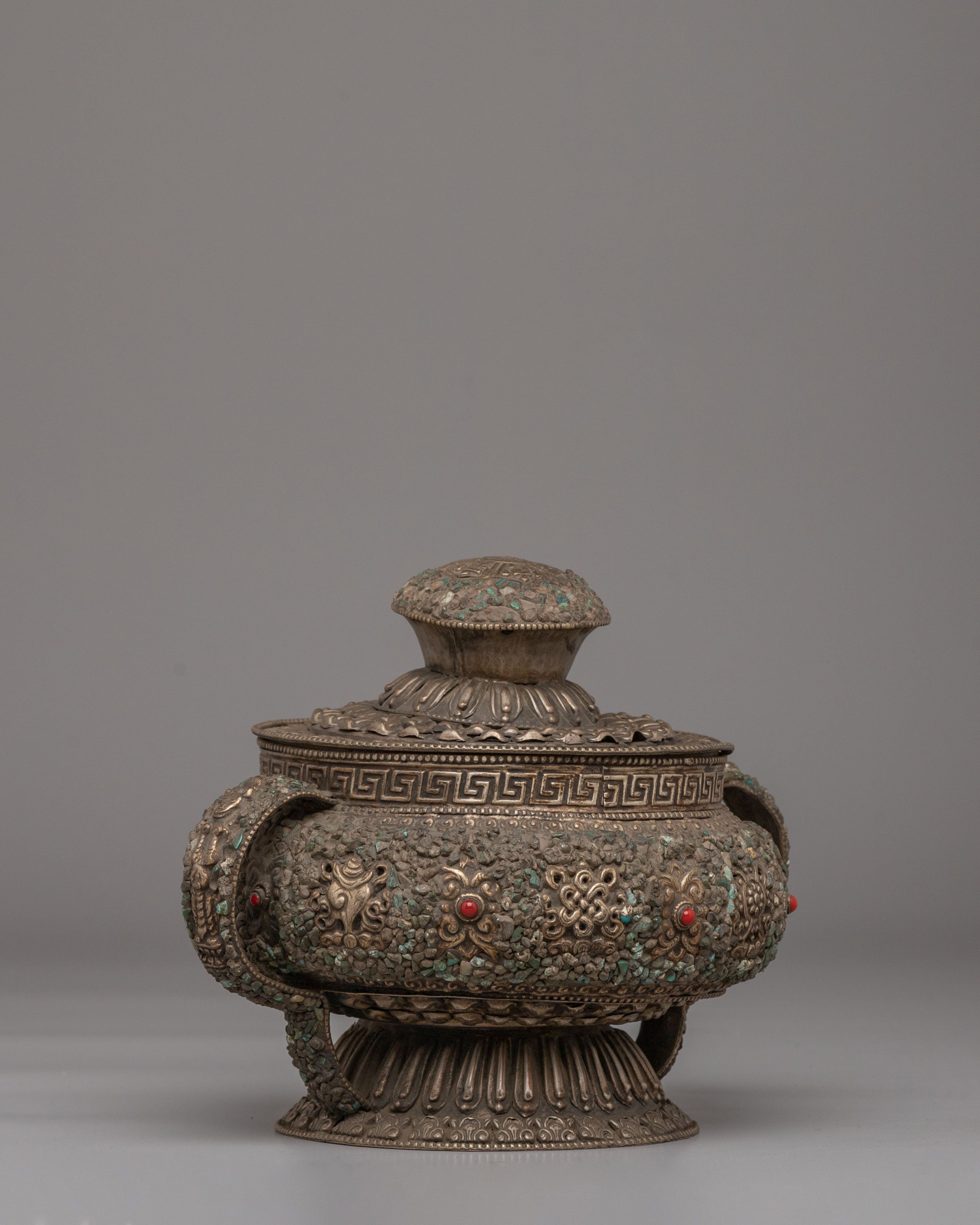 Tibetan Dhupur Rice Pot For Ritual | Symbol of Prosperity and Abundance