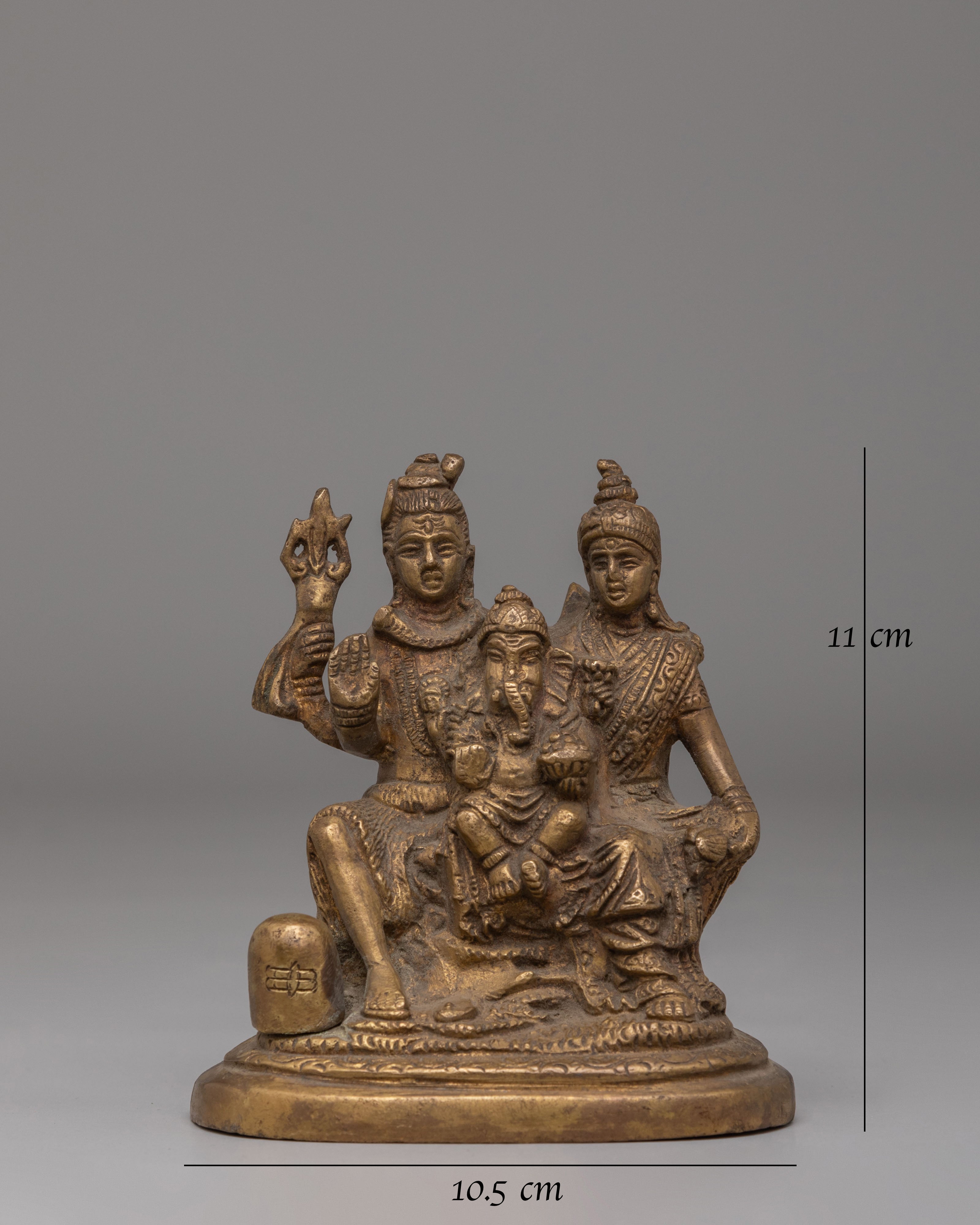 Handcrafted Shiva Family Statue | Lord Shiva Family Statue