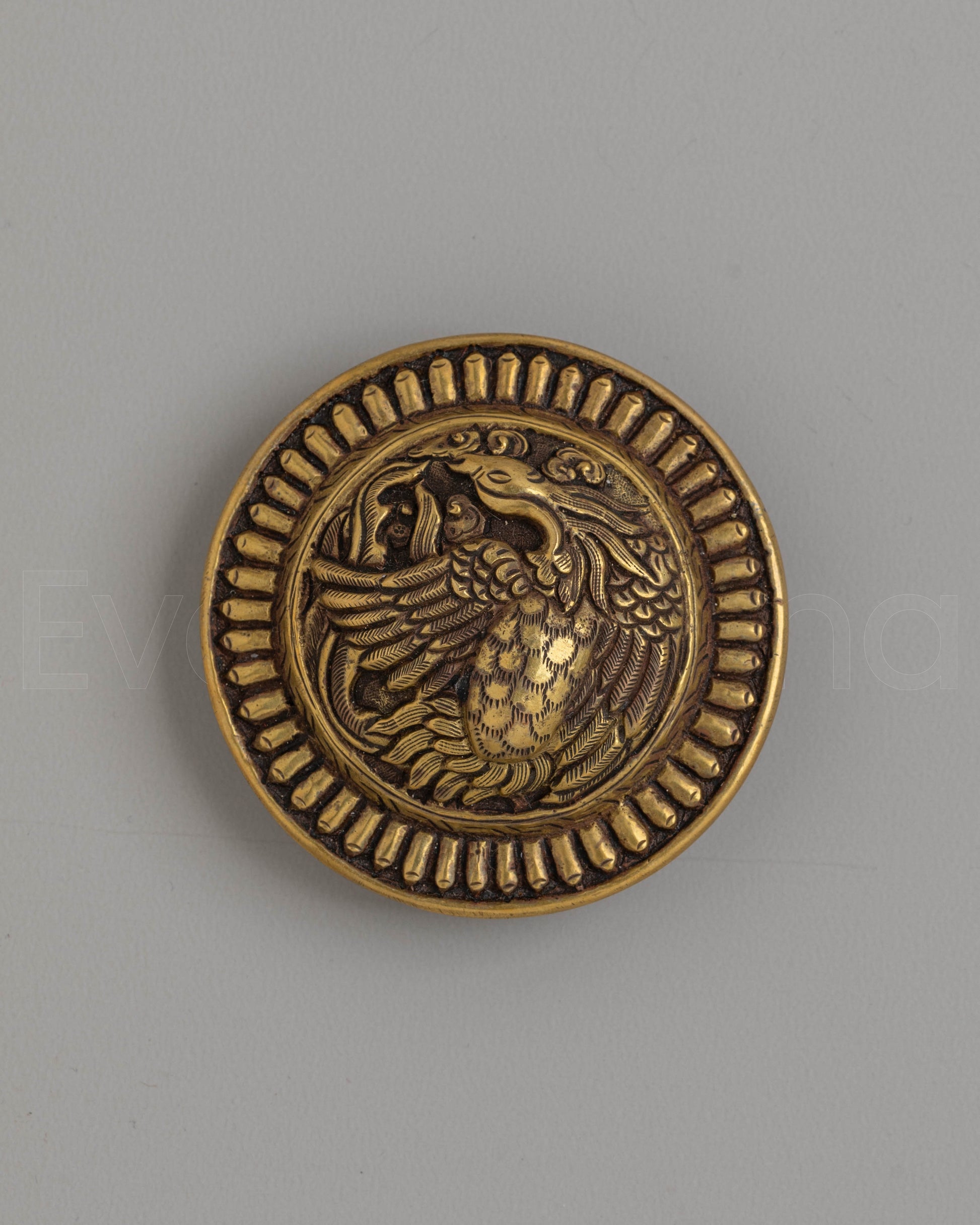Engraved Bird Belt Buckle