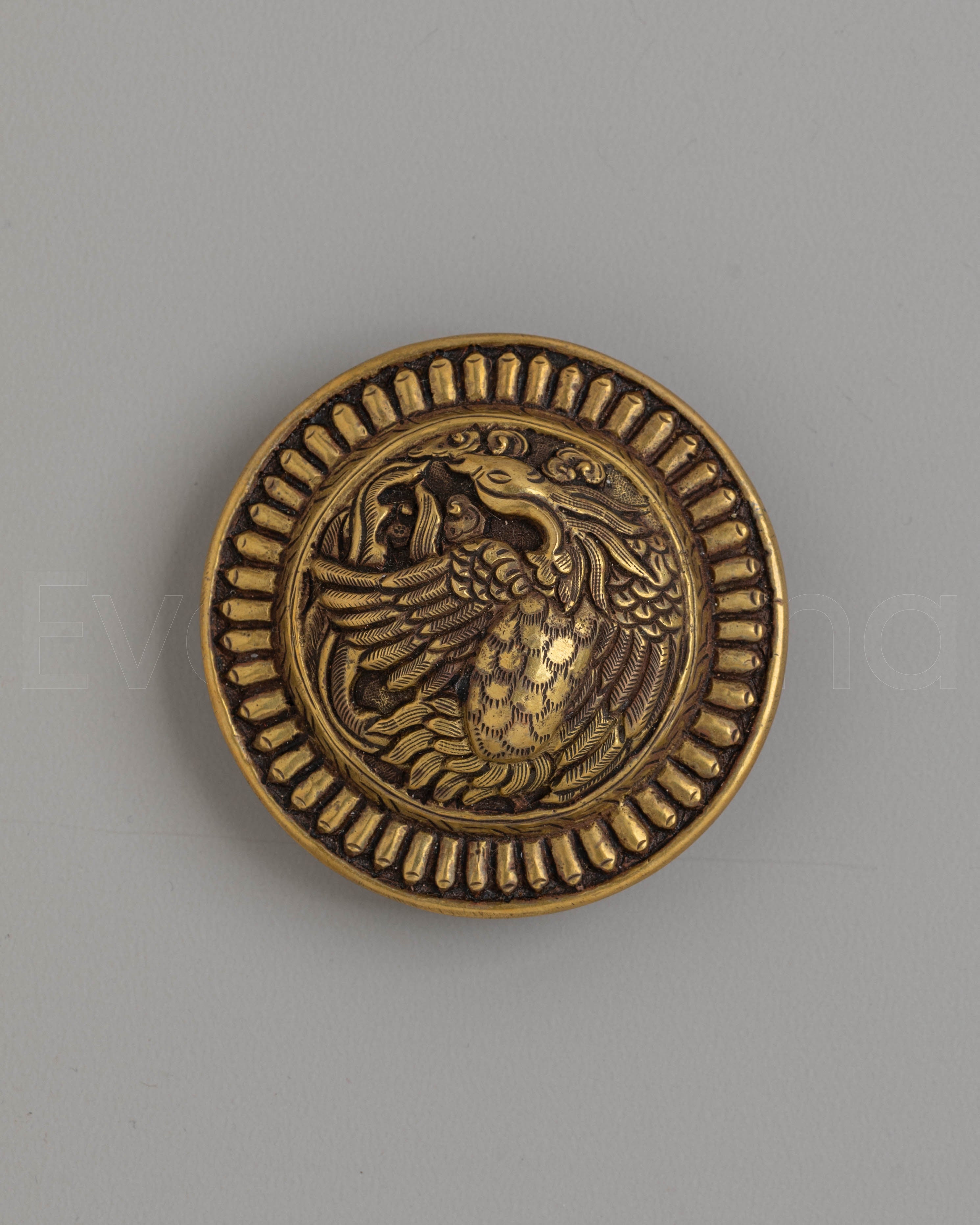 Engraved Bird Belt Buckle