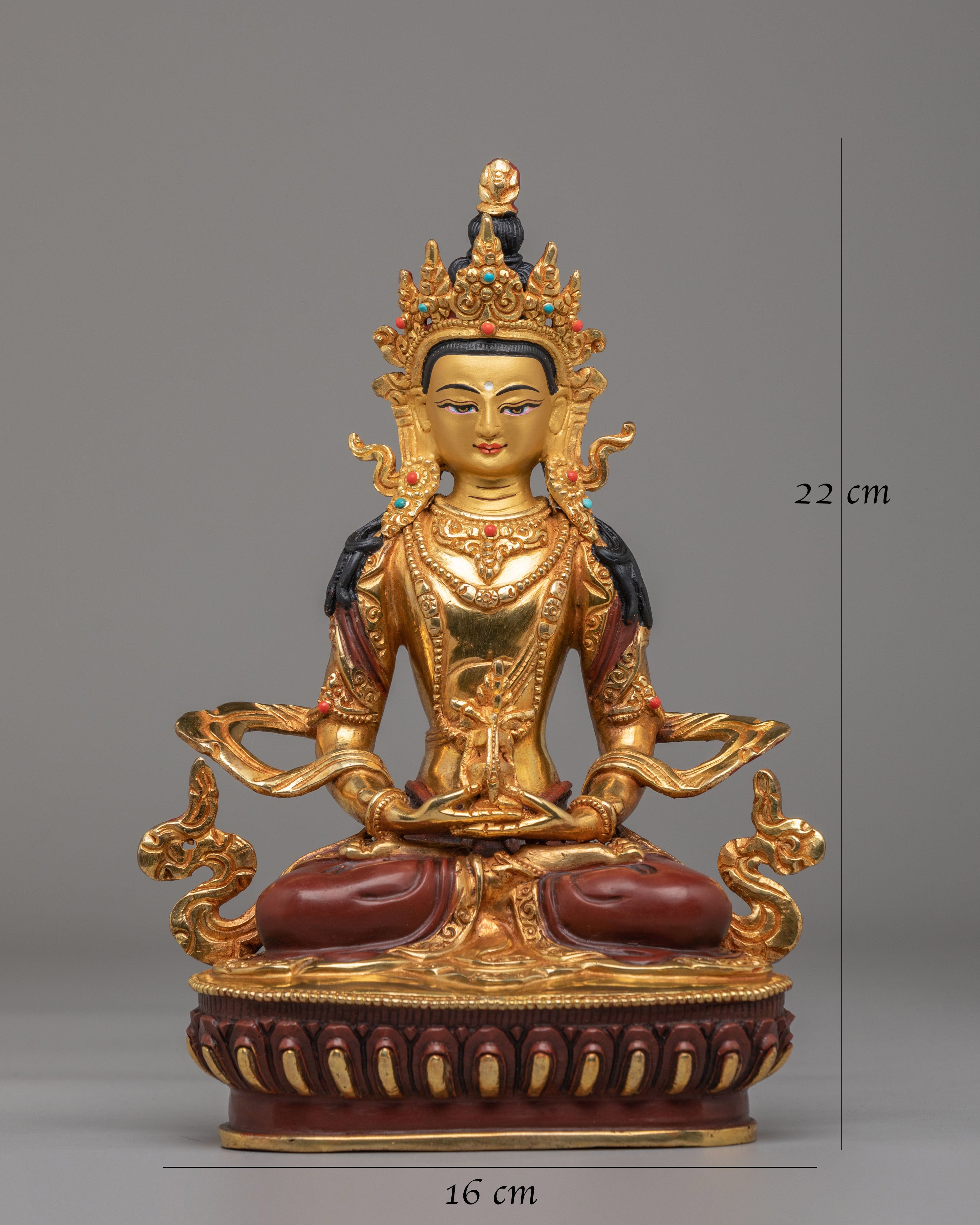 Amitayus Buddha Statue for Altar | Symbol of Longevity and Prosperity