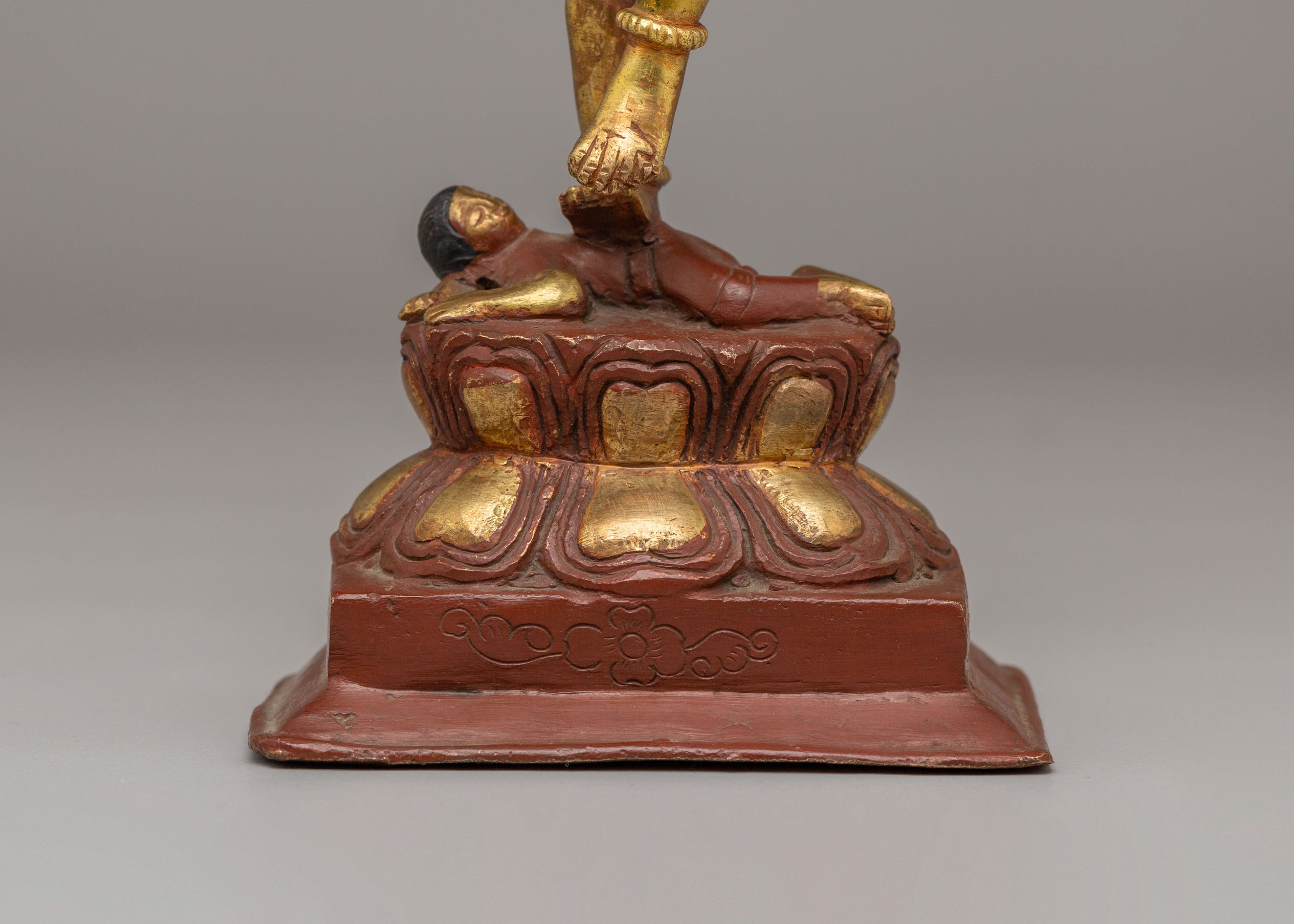 Traditional Nataraj Deity Statue | Handcrafted Copper Body with Gold Plating