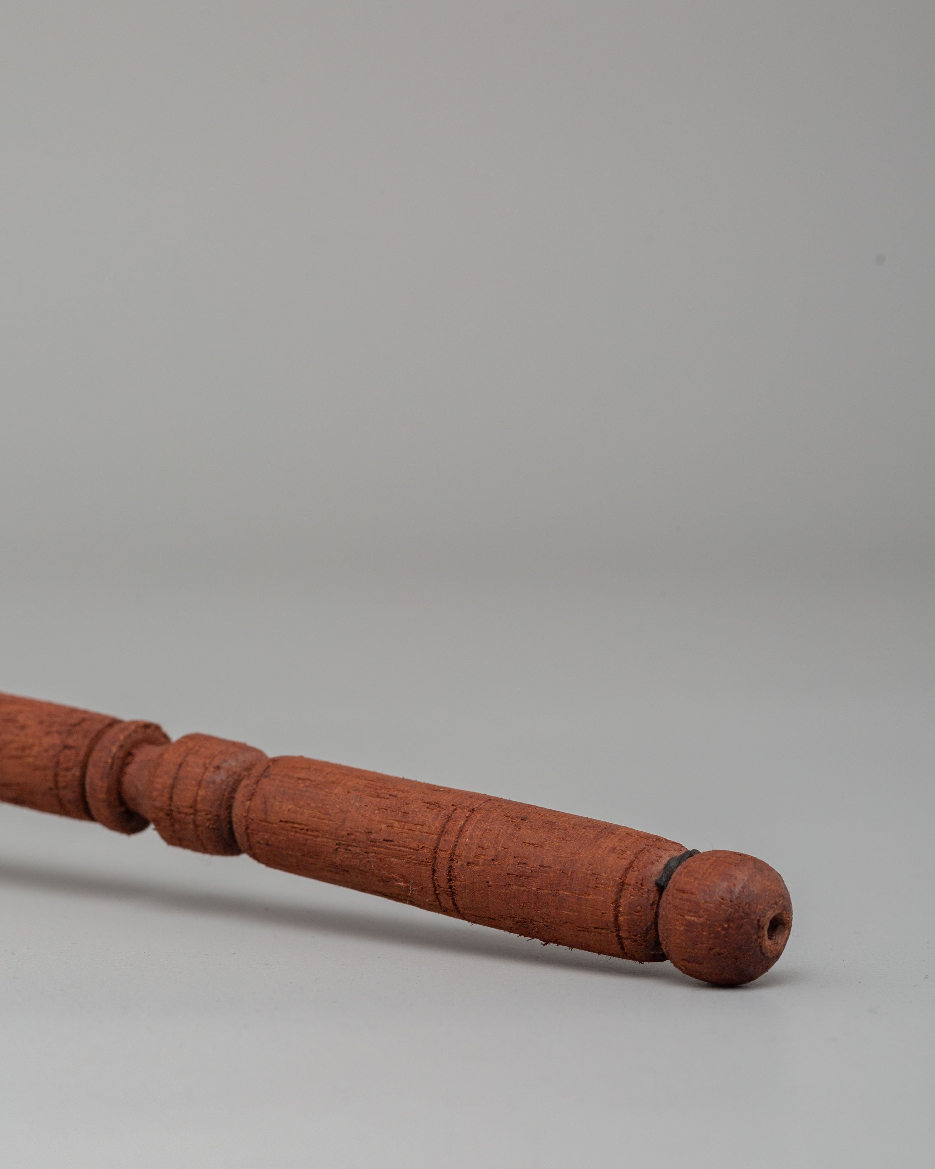 Sacred Handheld Prayer Wheel For Meditation | Copper, Coral & Turquoise Ritual Object