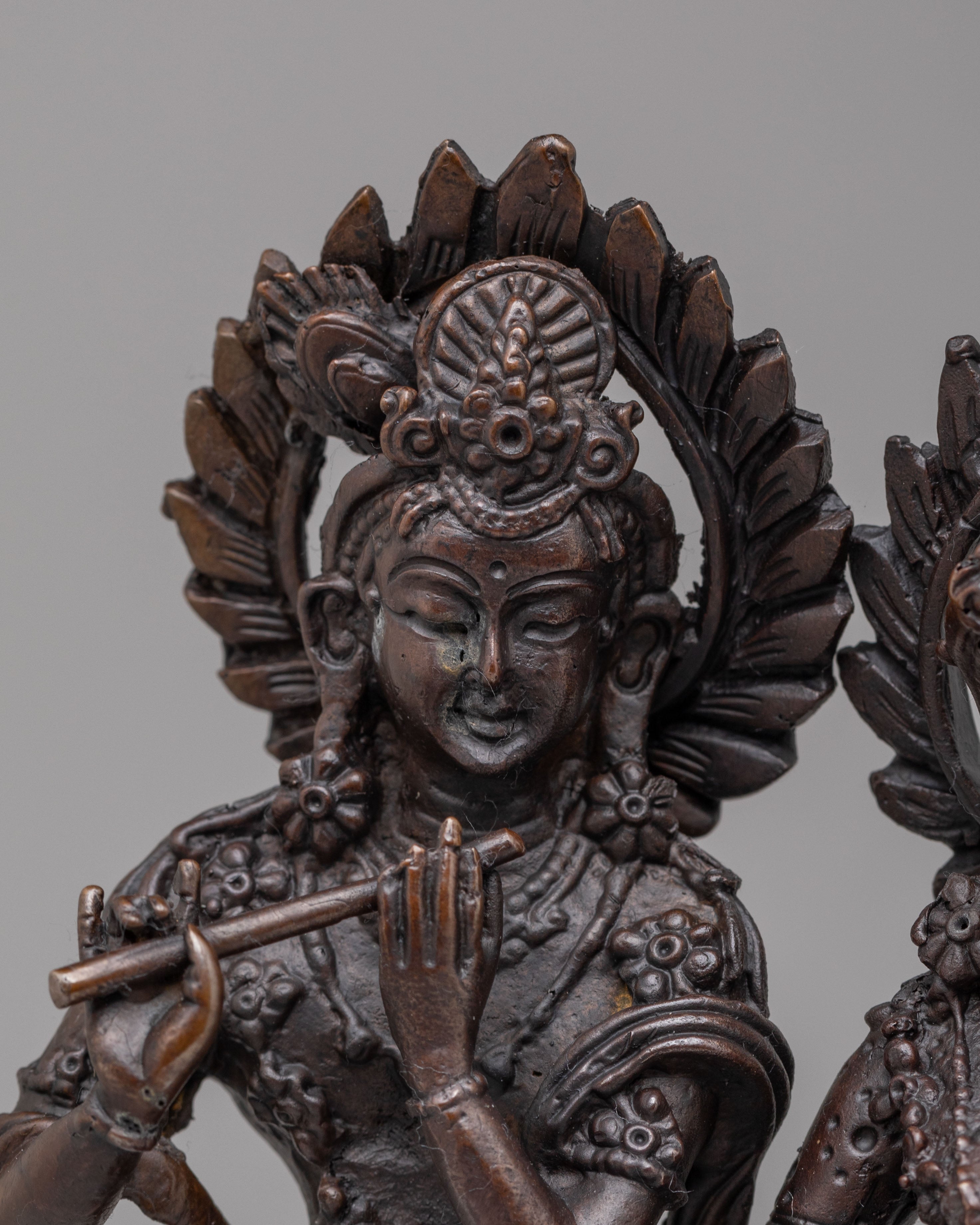 Sacred Radha Krishna Sculpture | Sacred Hindu Deity Art