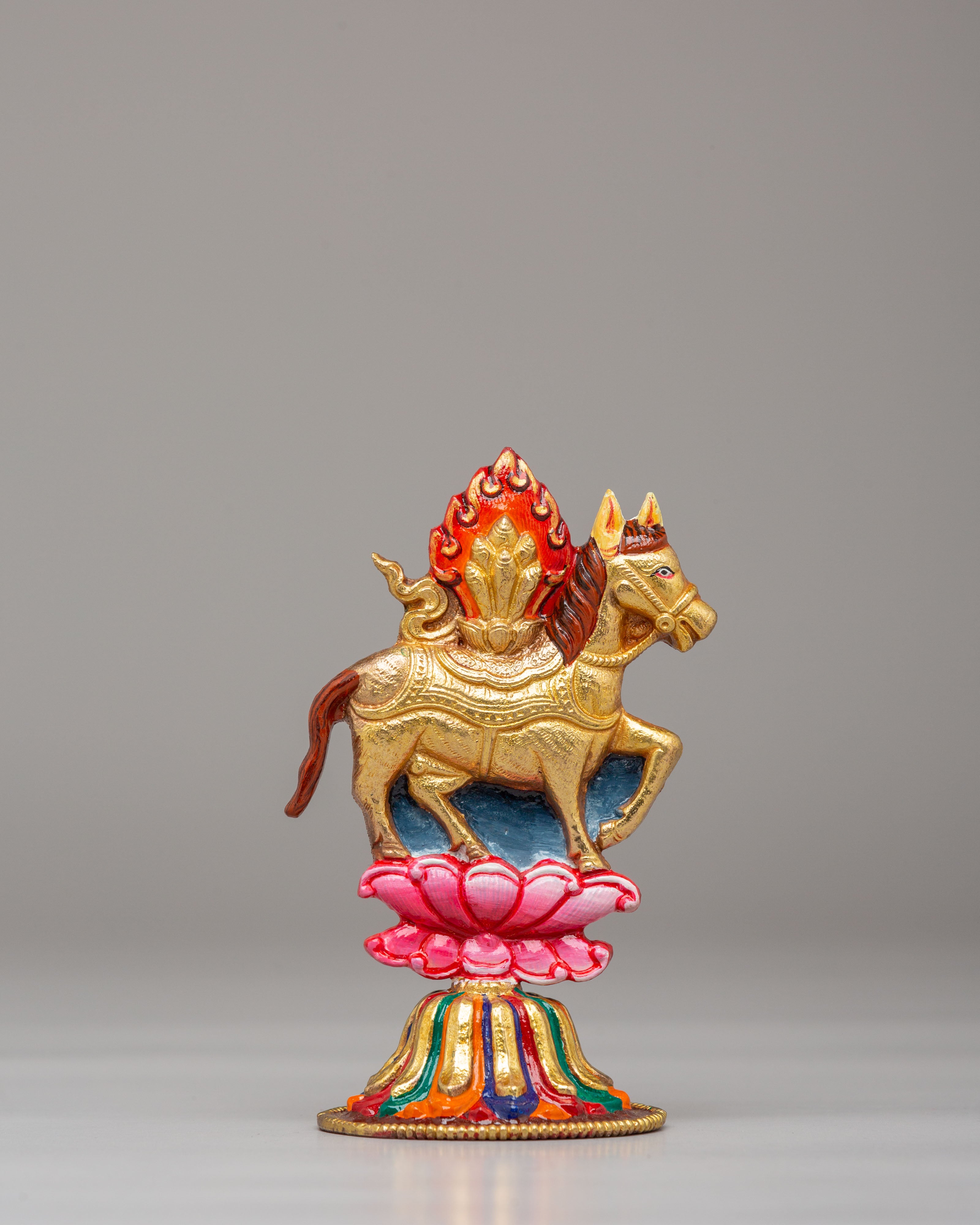 Tibetan Chakravartin Possessions Sculpture | Sacred Spiritual Decor