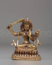 Sacred Manjushri Bodhisattva Statue | Tibetan Wisdom Deity
