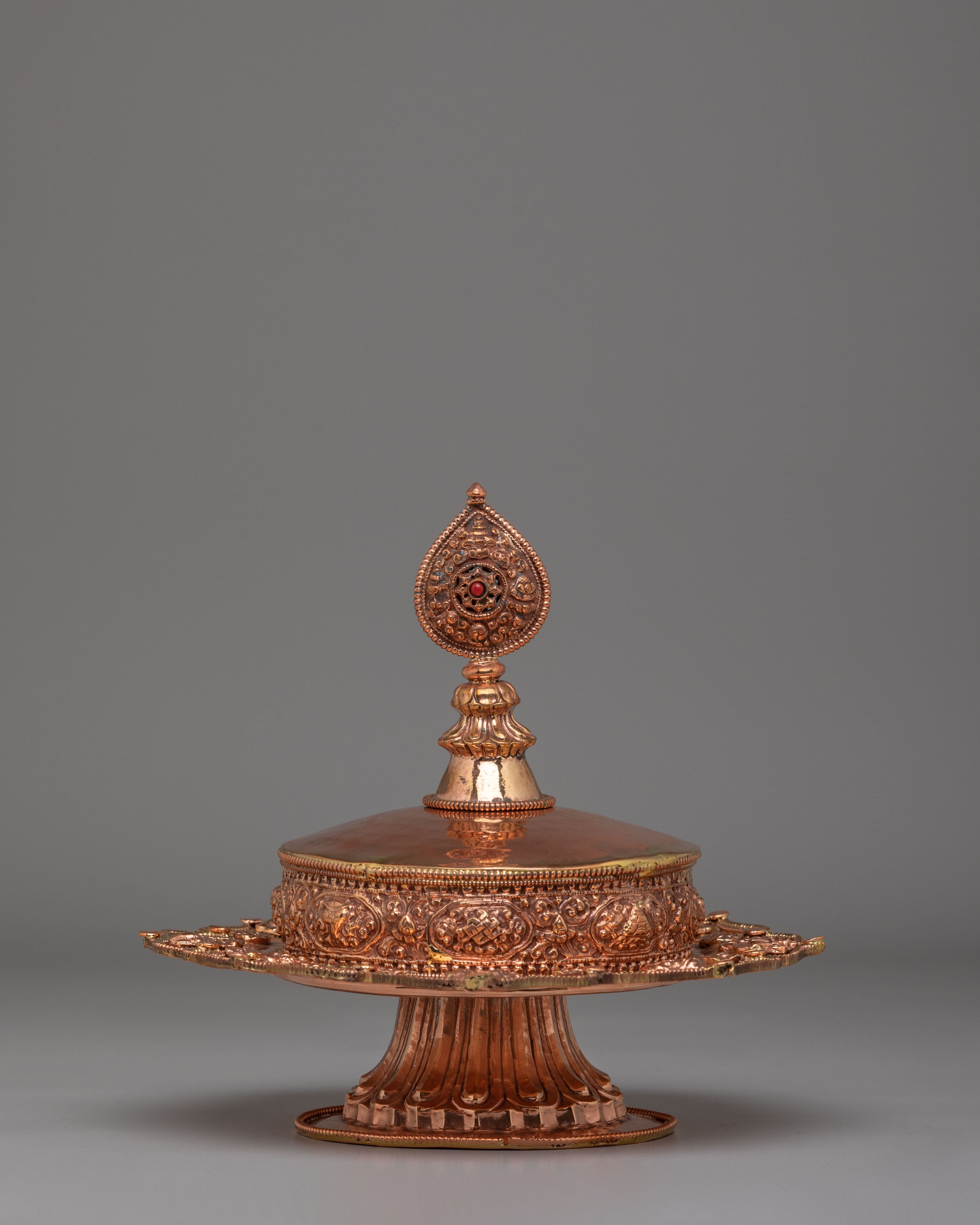 Sacred Altar Ritual Mandala Offering | Handcrafted Copper Meditation Offering