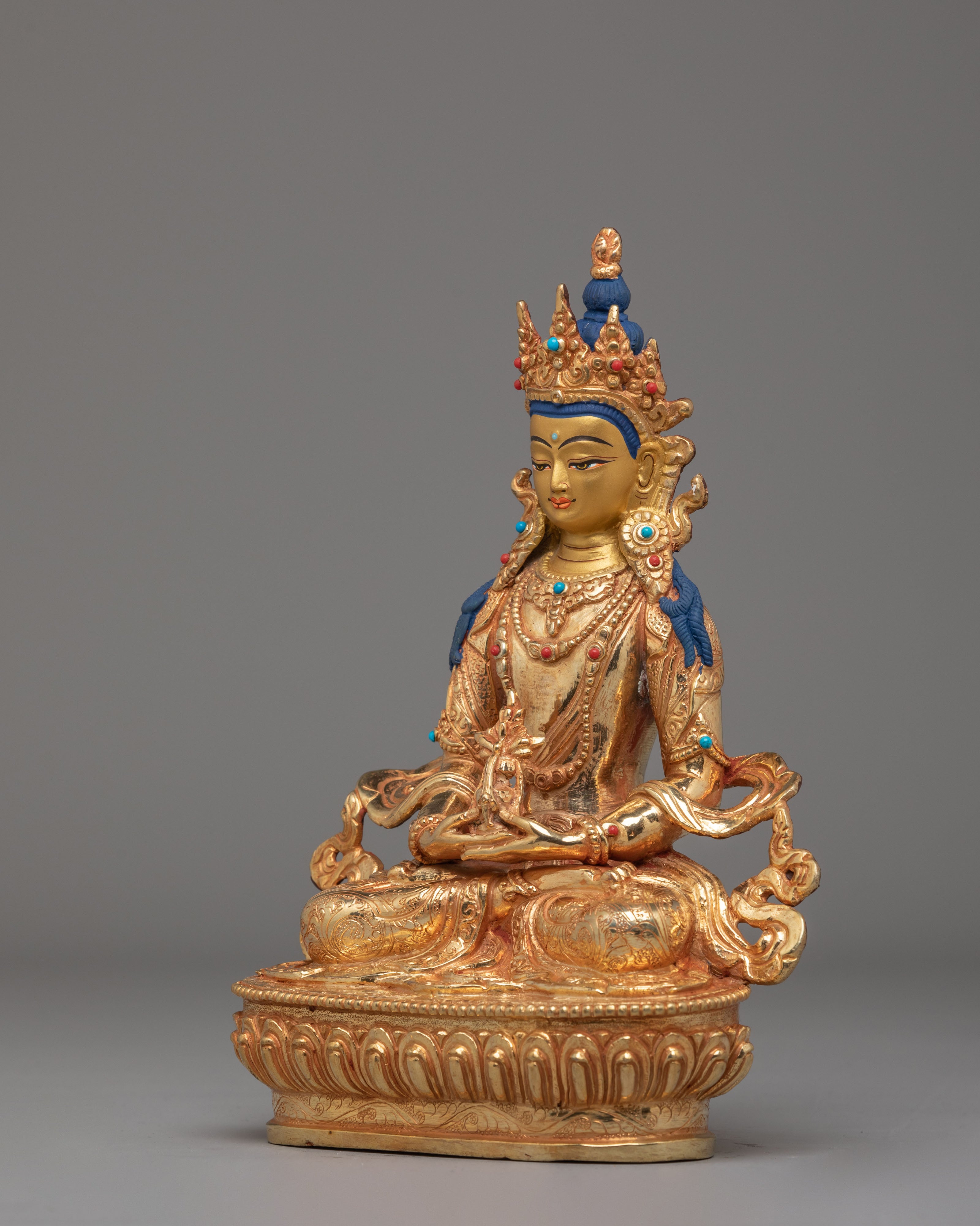 Long Life Amitayus Buddha Figure | Traditional Buddhist Artwork