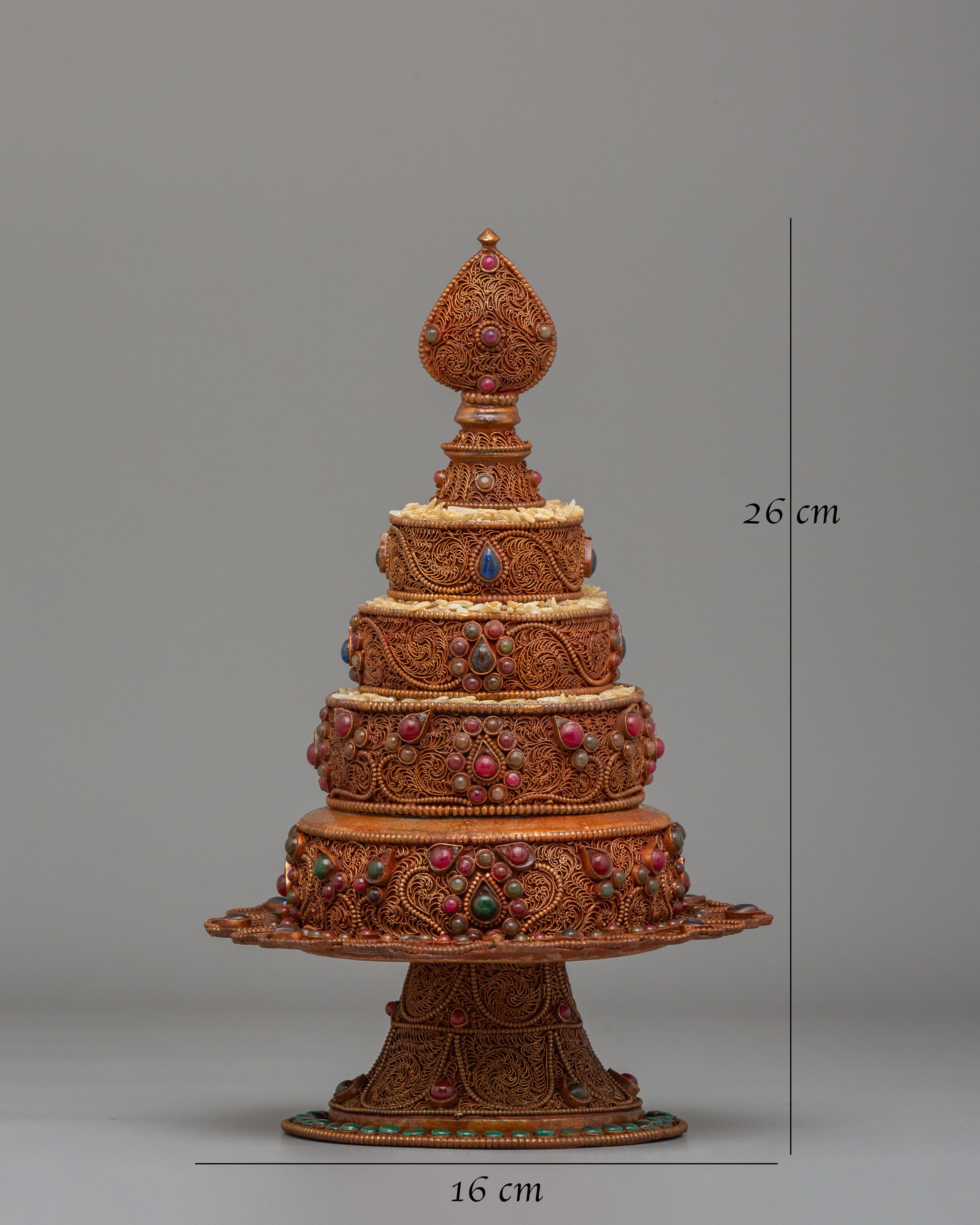Traditional Altar Mandala | Copper Body Mandala