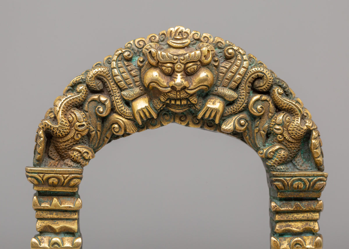 Handcrafted Prabhavali | Copper Ritual Item for Puja