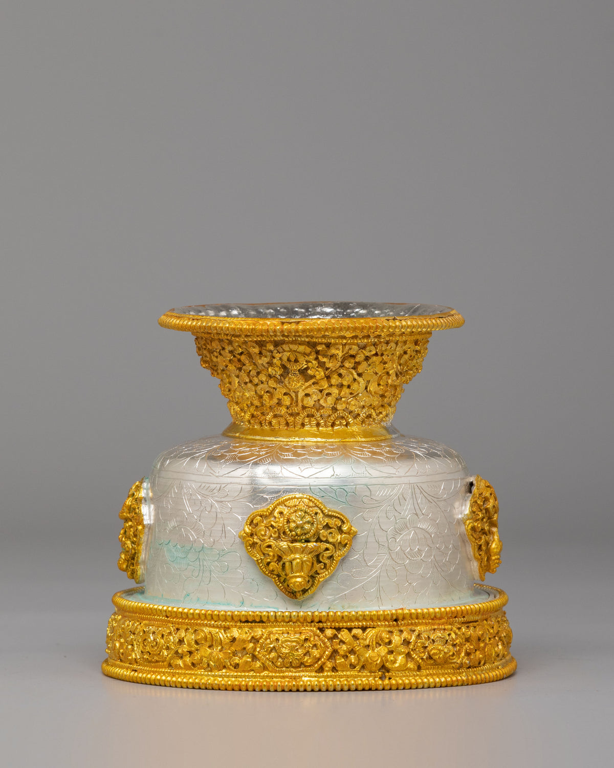 Traditional Water Offering Bowl Set | Spiritual Decor for Altar
