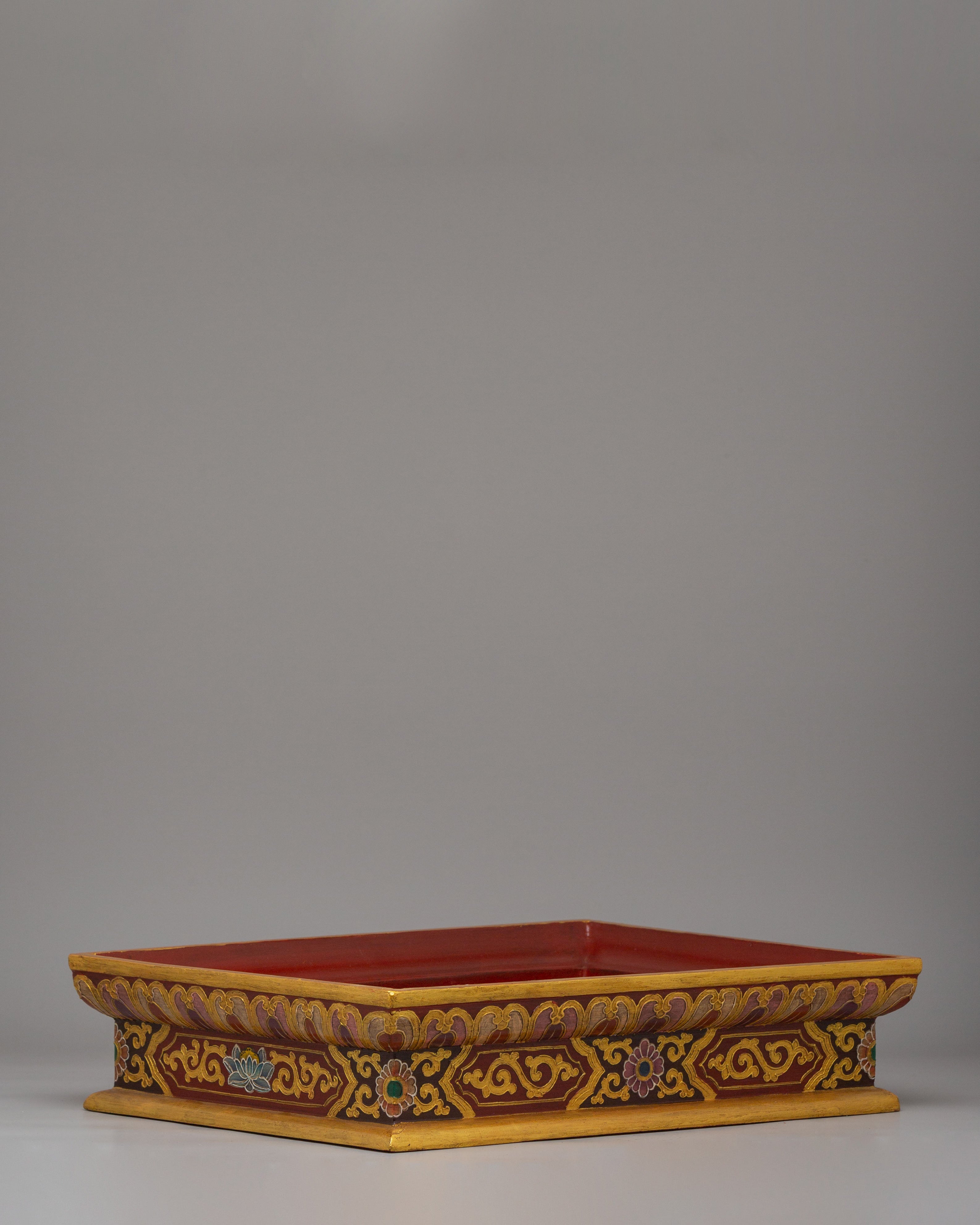 Traditional Tibetan Tray | Altar Offering and Sacred Home Decor